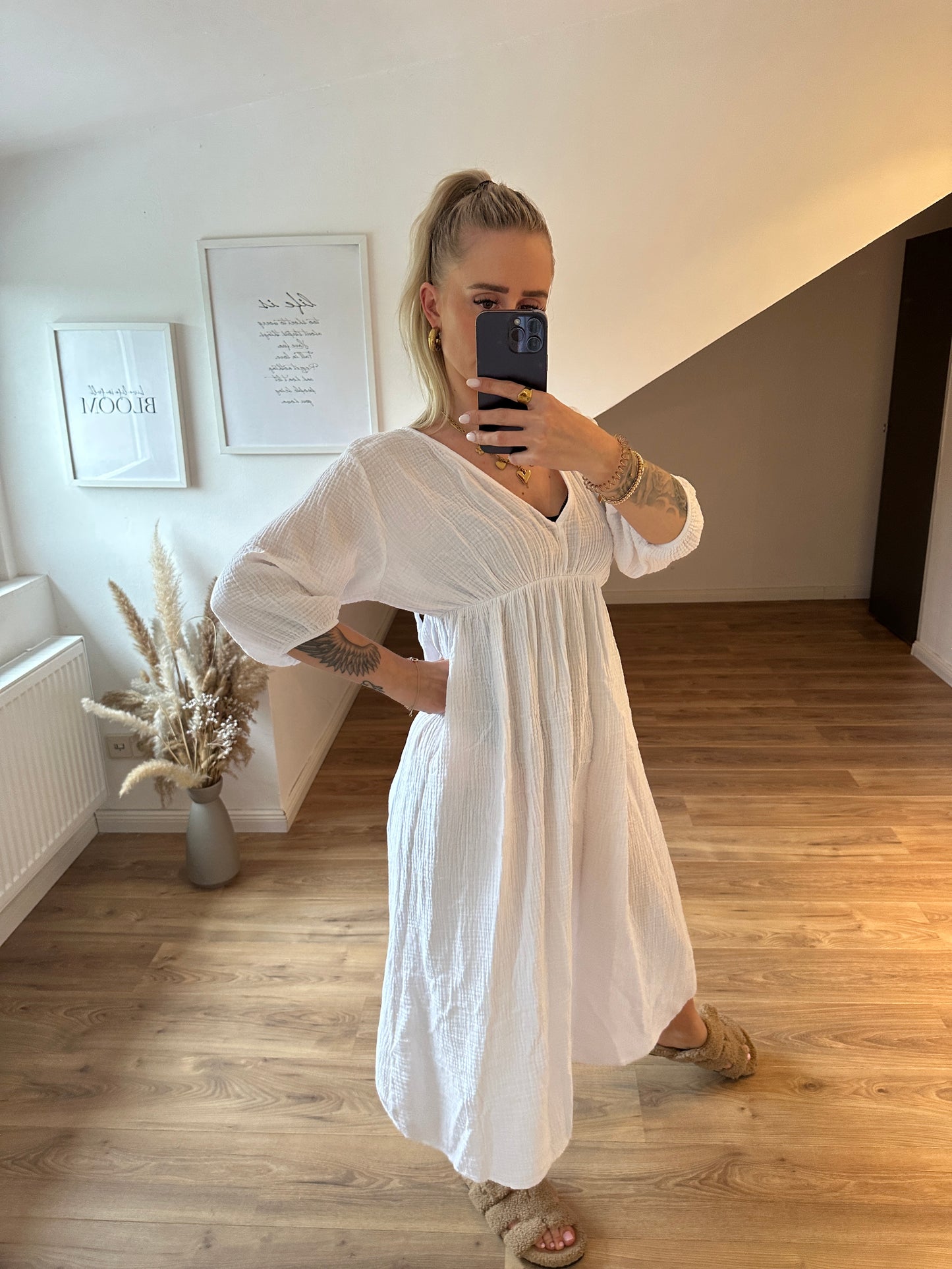 Musselin Kleid Summerdream Weiß
