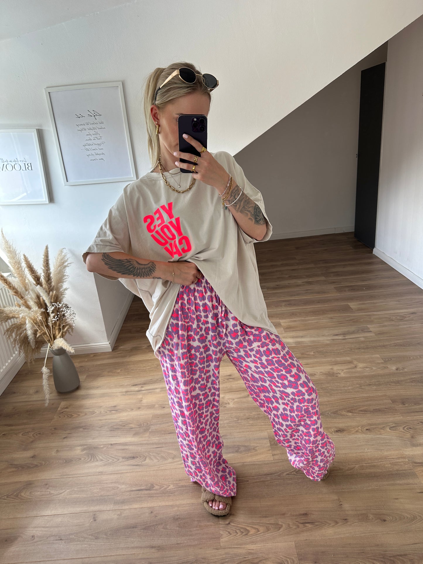 Leo Hose Pink Lila