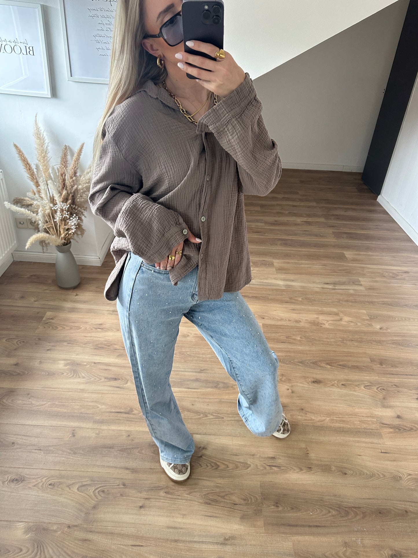 Glitzer Jeans