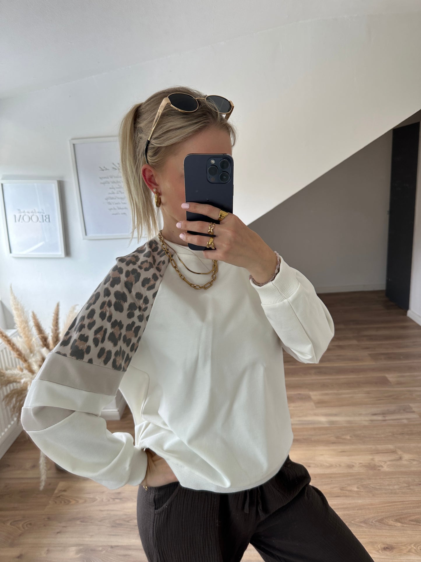 Leo Pullover Weiß
