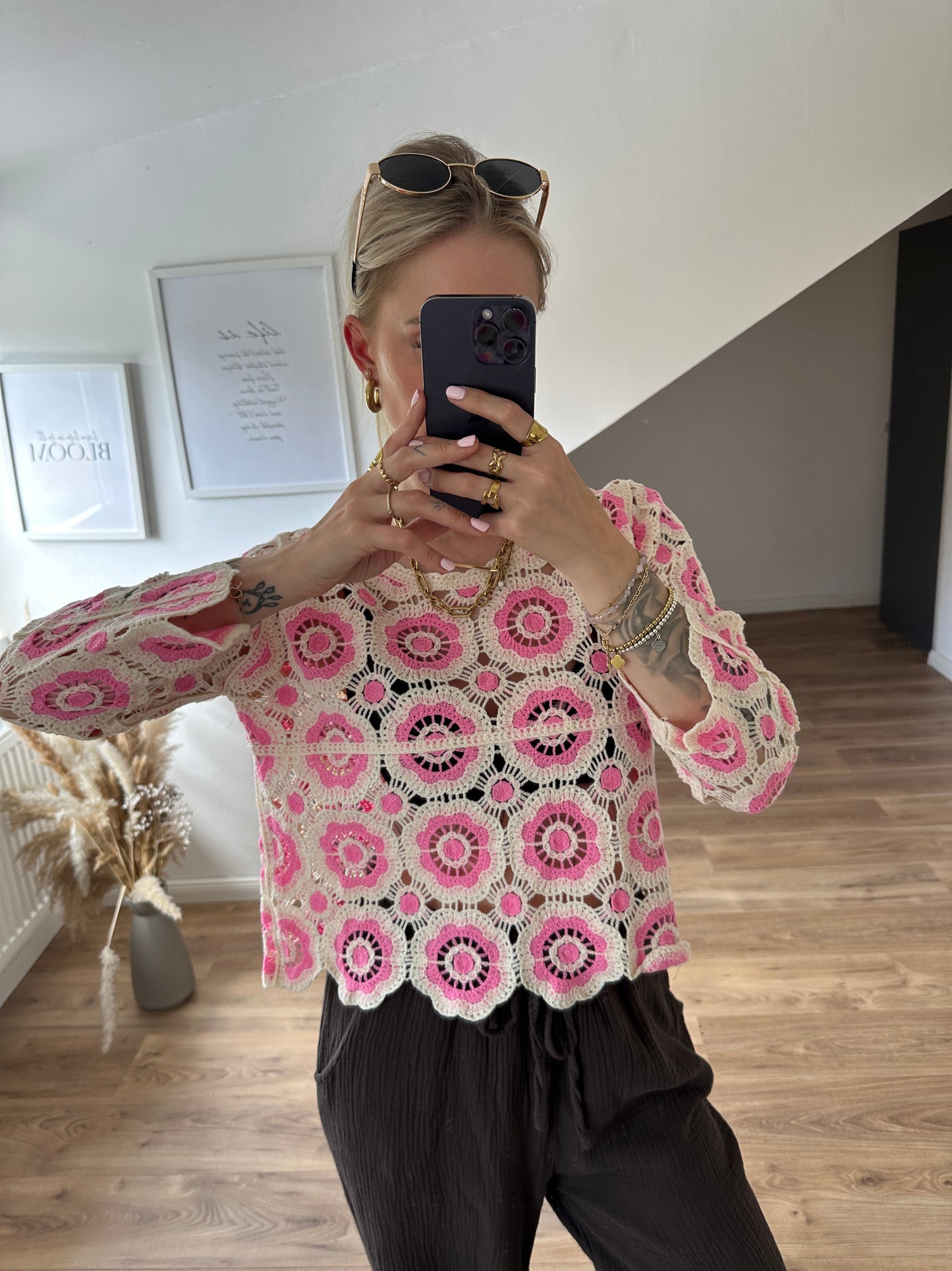 Boho Pullover Rosa 🌸