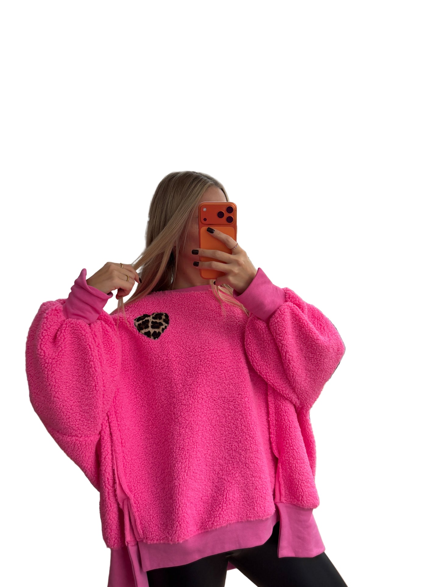 Pullover Teddy Heart Pink