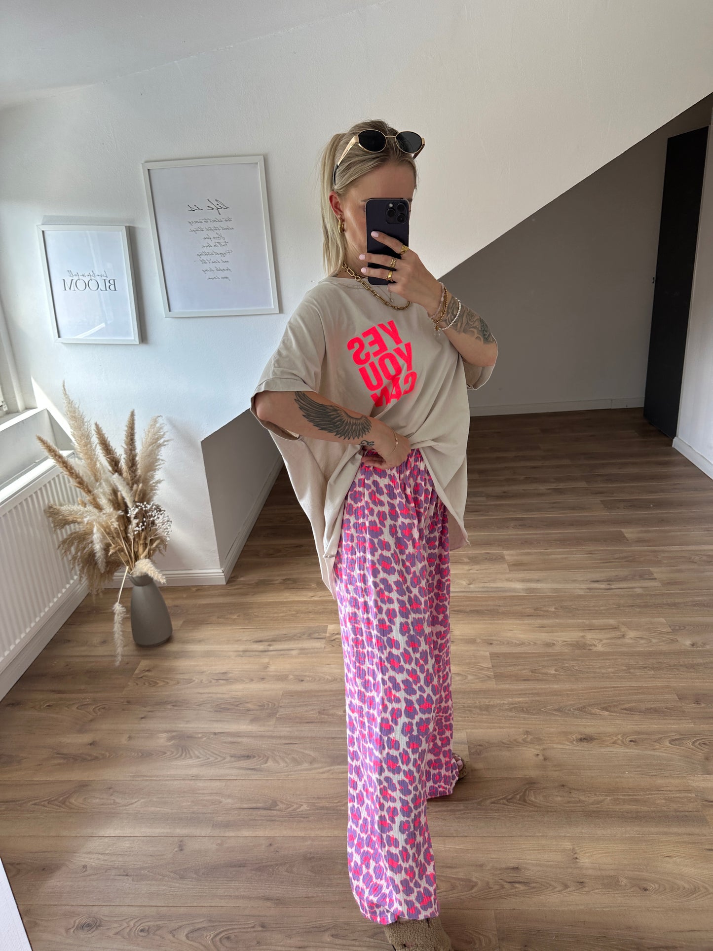 Leo Hose Pink Lila