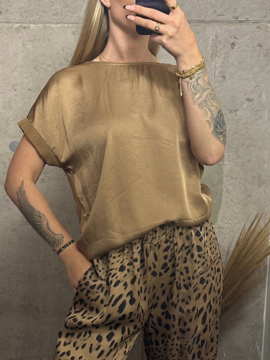 Seiden Shirt Gold