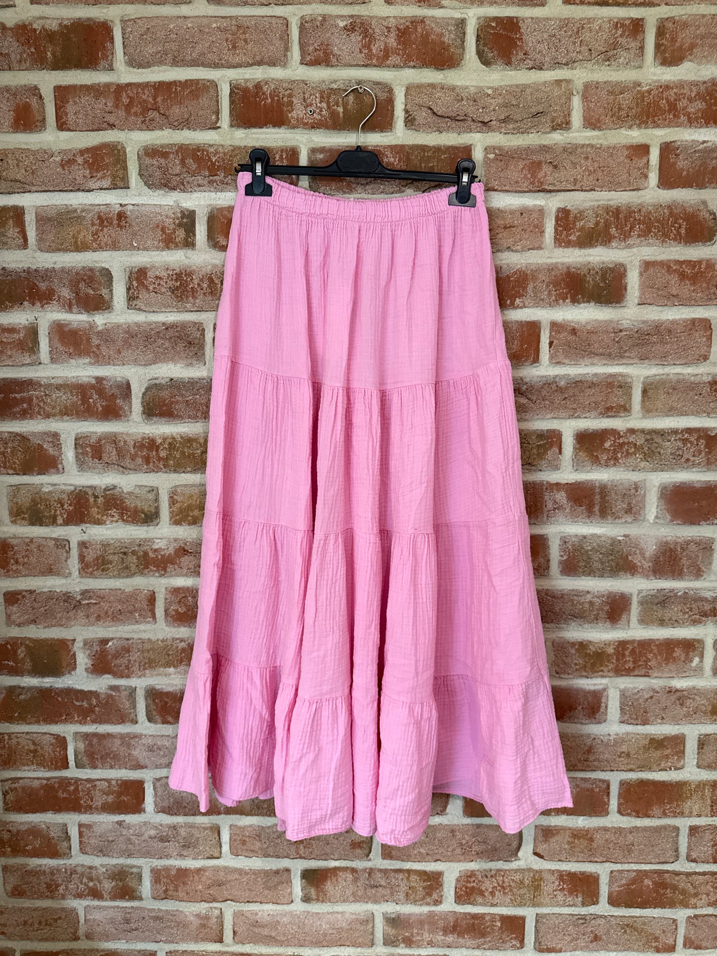 Musselin Maxirock Rosa