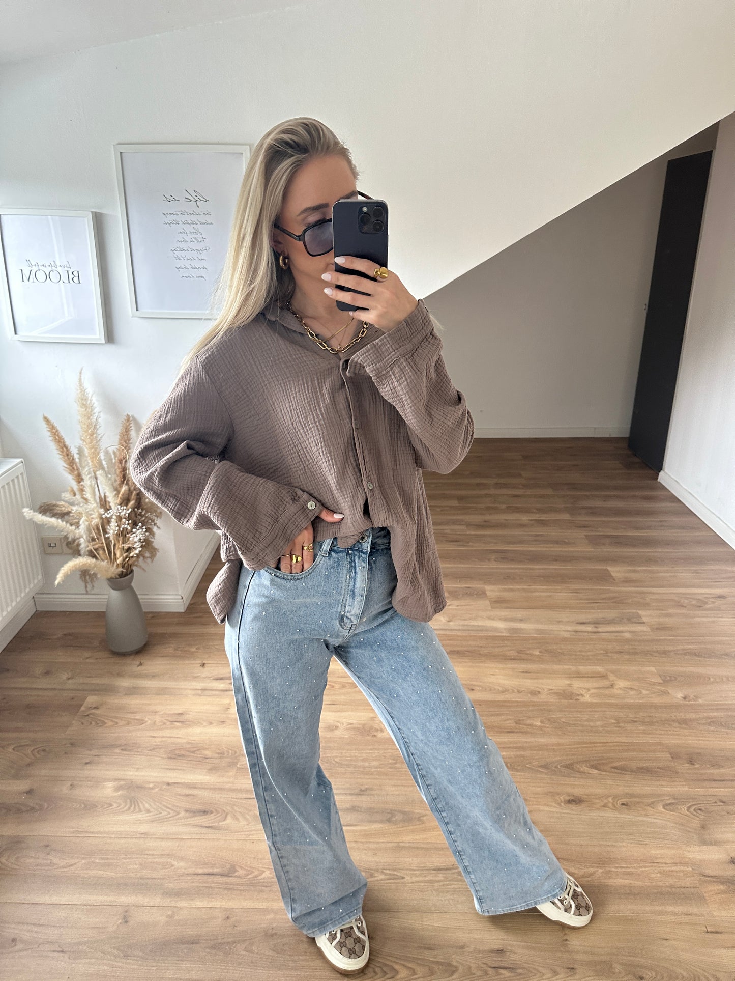 Glitzer Jeans