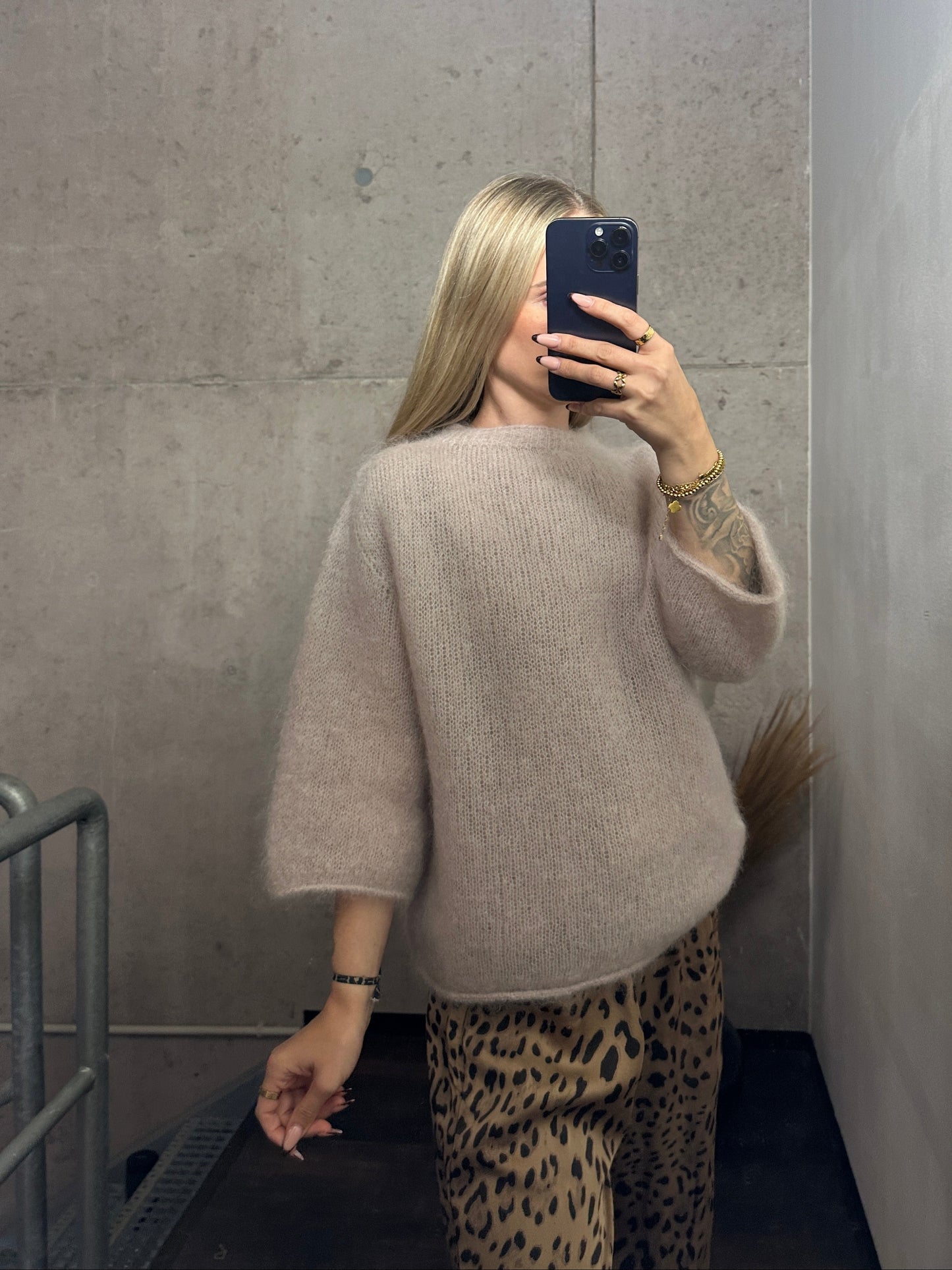 Mohair Pullover Beige