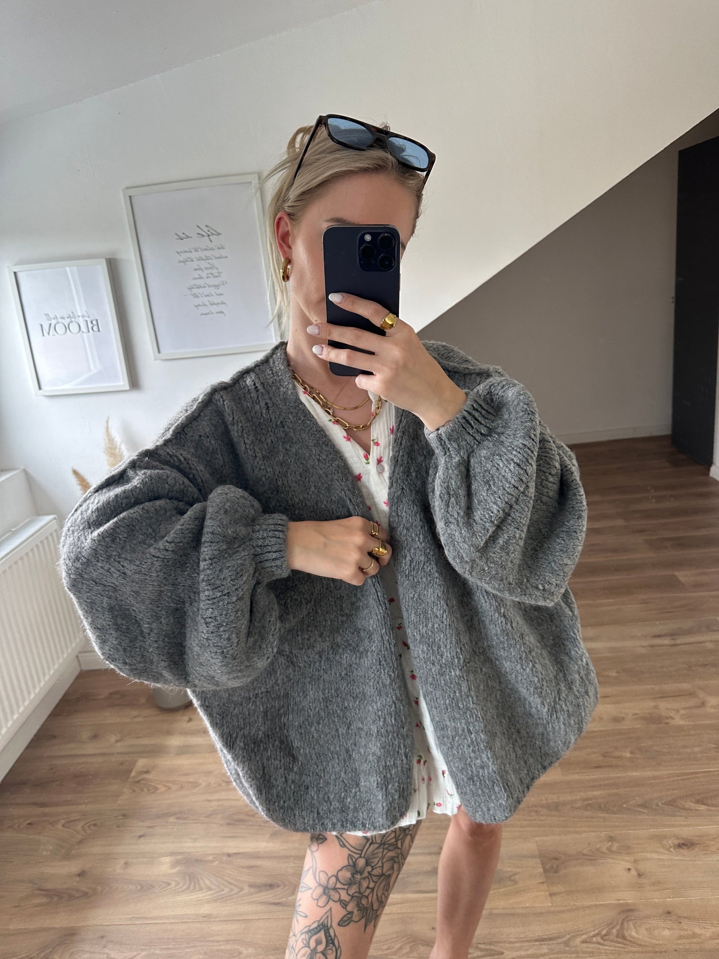 Cardigan "Nala" dunkelgrau