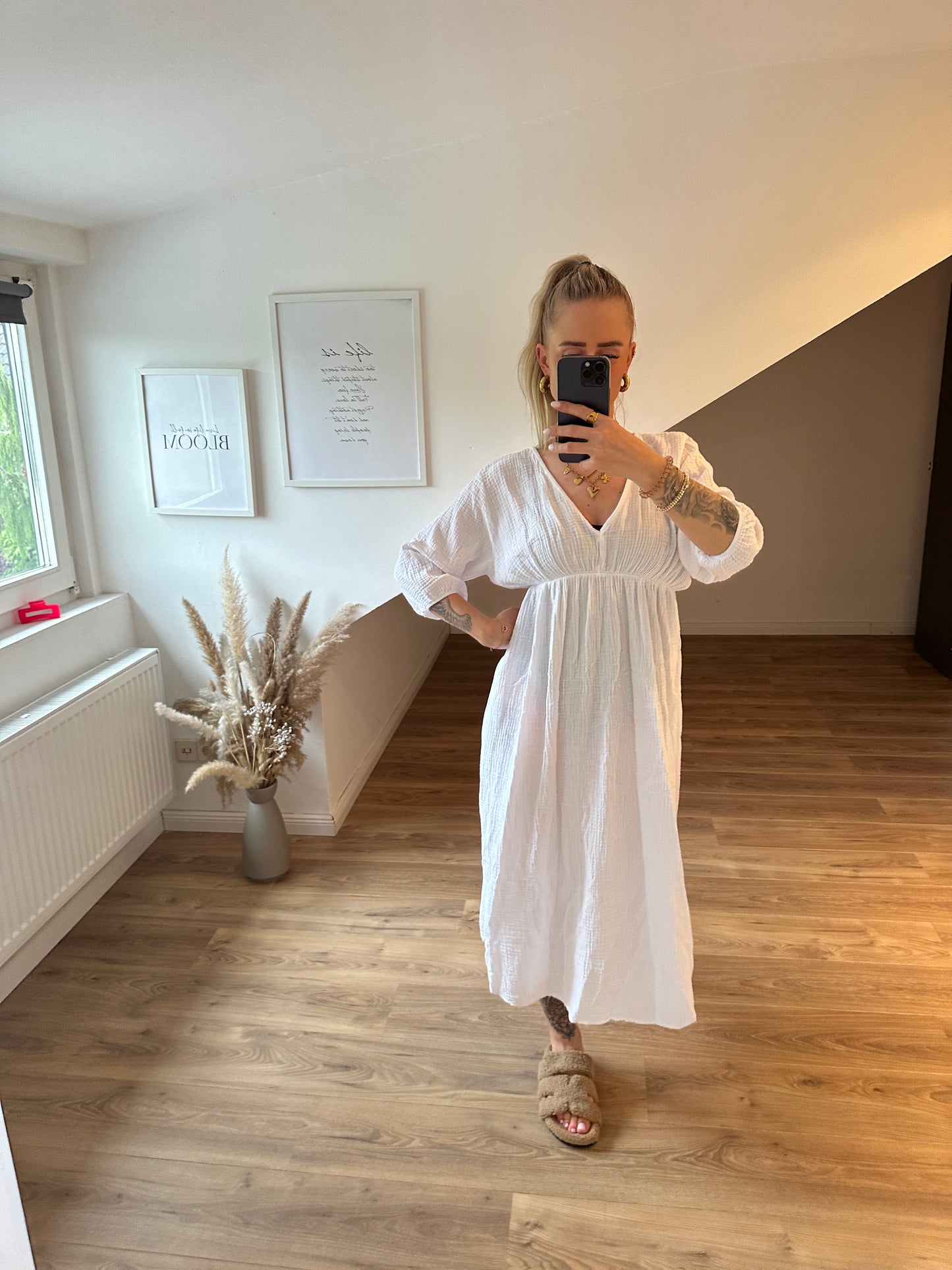 Musselin Kleid Summerdream Weiß
