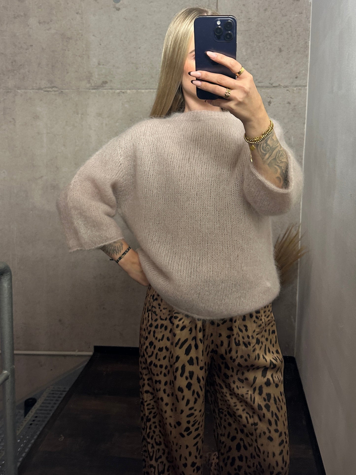 Mohair Pullover Beige