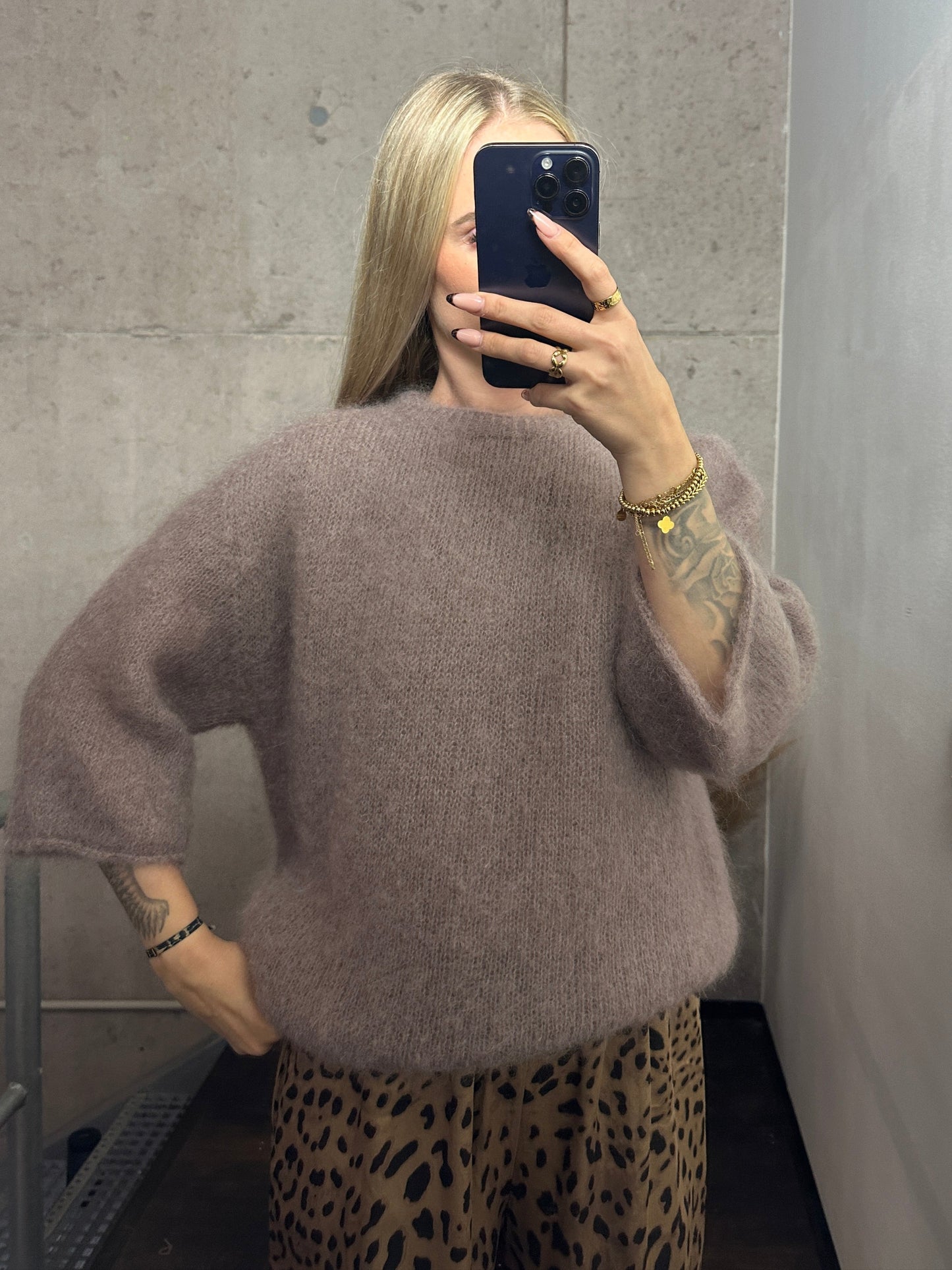 Mohair Pullover Taupe