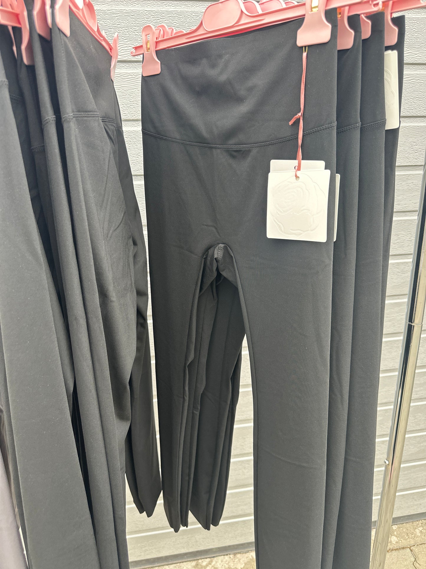 Leggins Glatt Schwarz