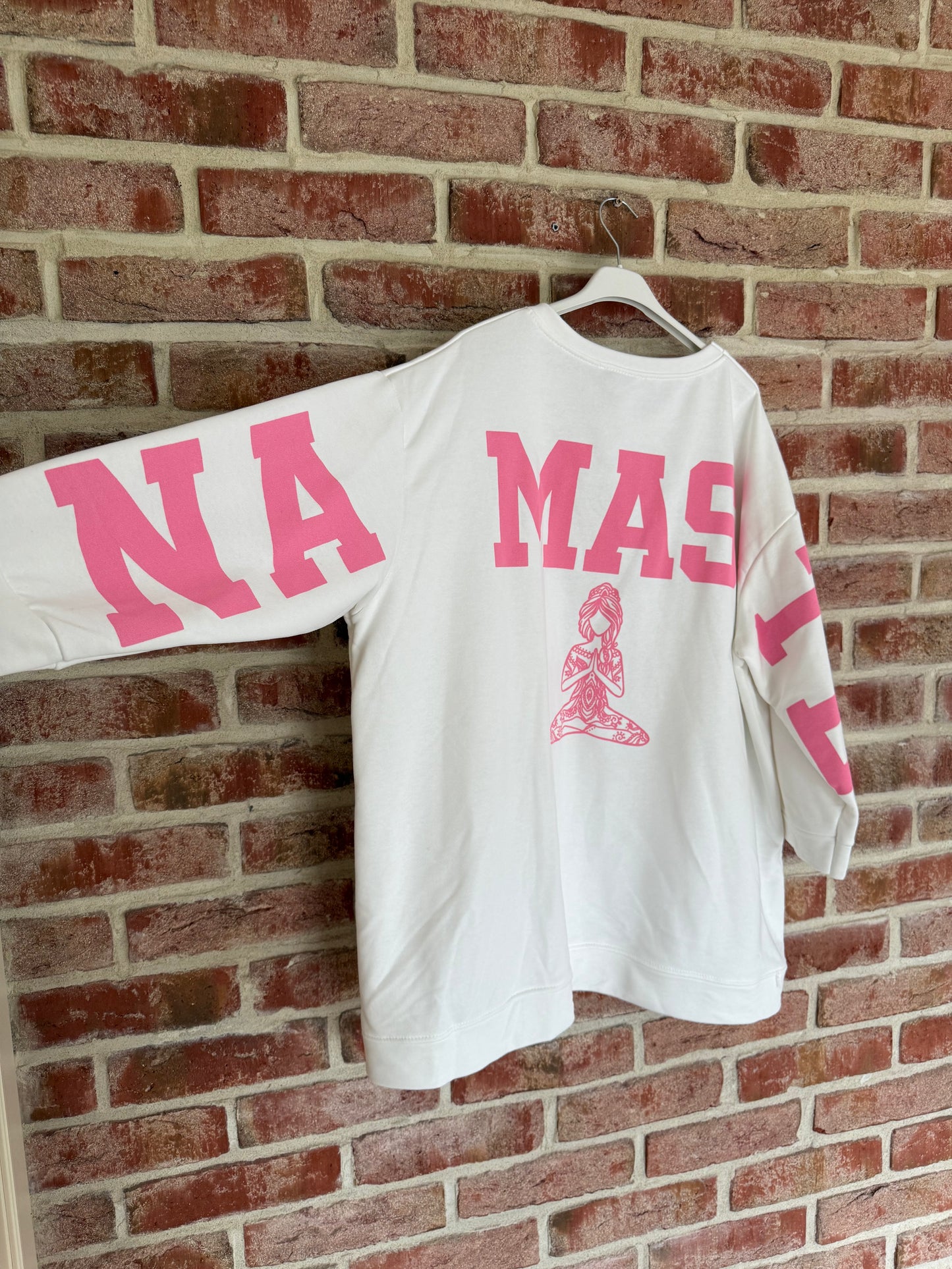 Sweatshirt Namaste Weiß
