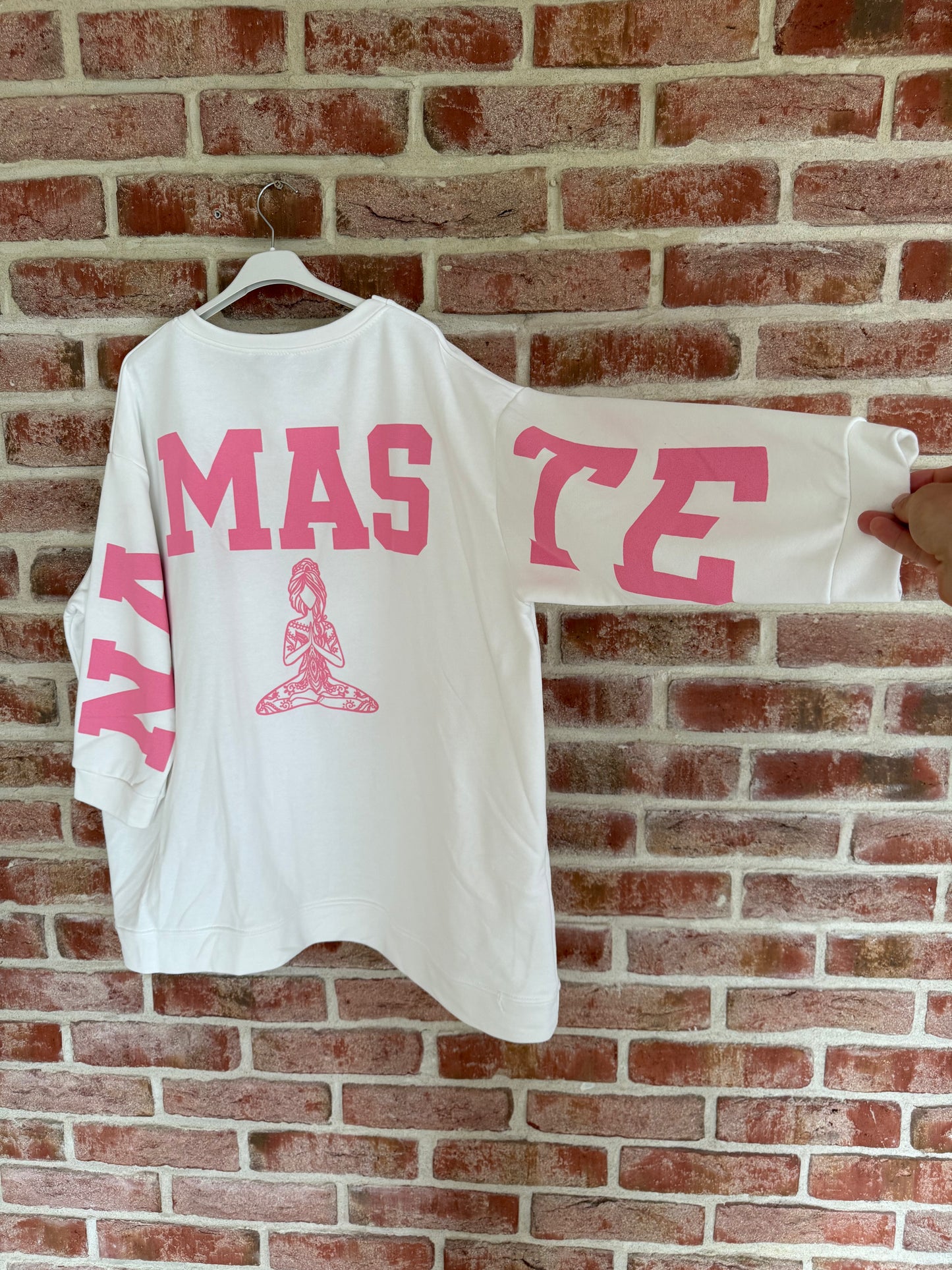 Sweatshirt Namaste Weiß