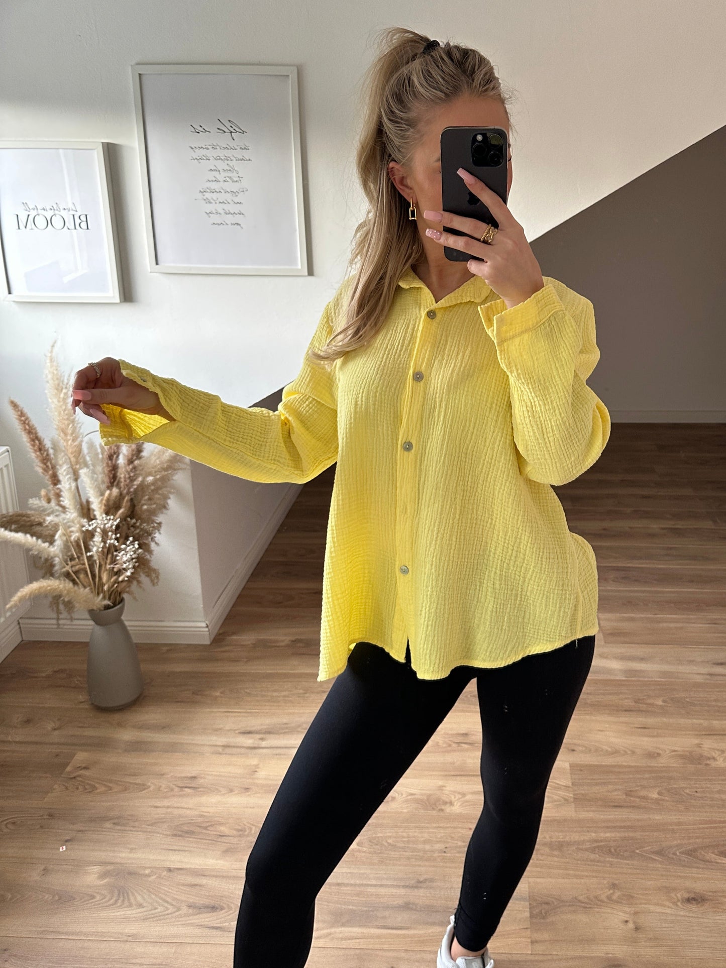 Musselin Bluse "Kiki" Orange