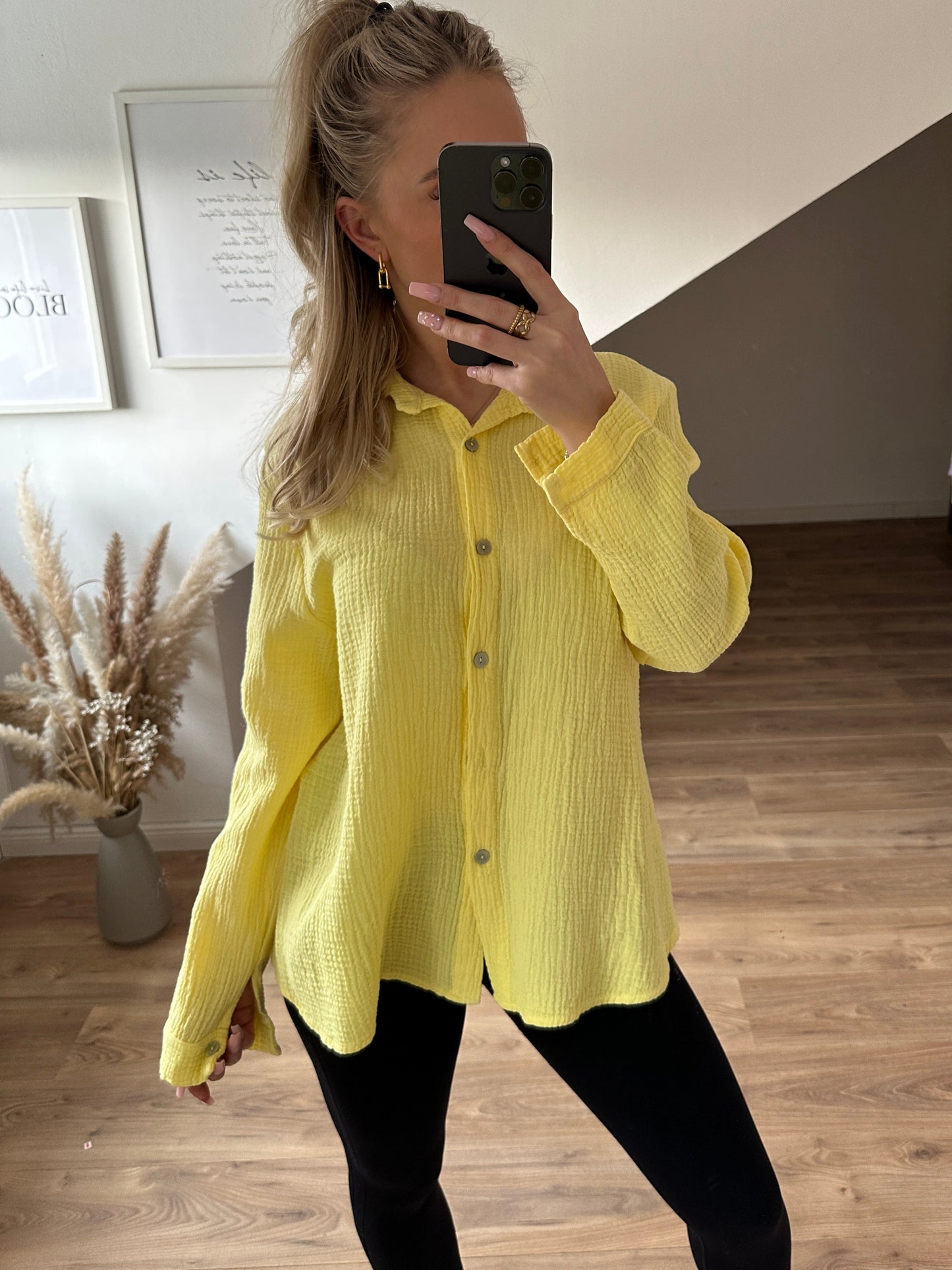 Musselin Bluse "Kiki" Orange