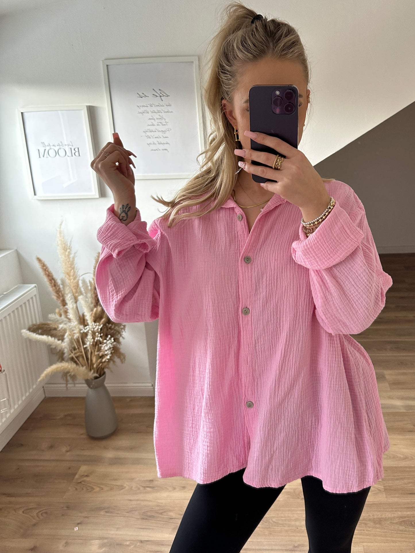 Musselin Bluse "Kiki" Orange