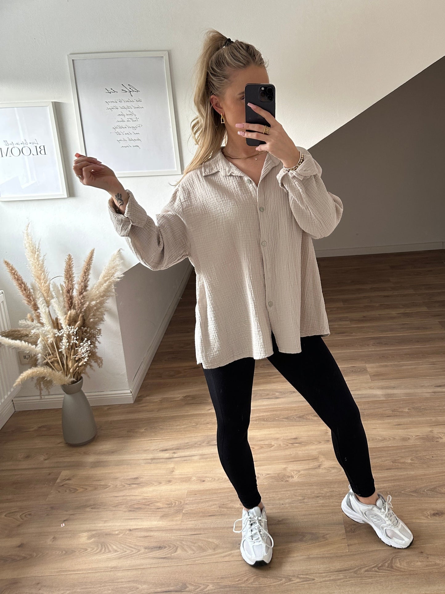 Musselin Bluse "Kiki" Orange