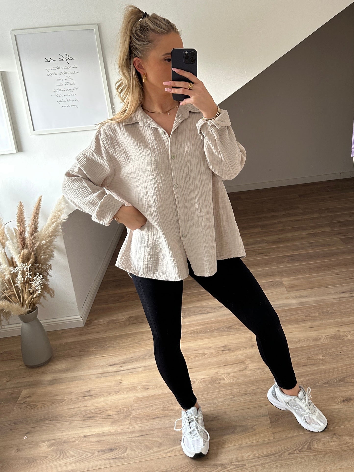 Musselin Bluse "Kiki" Orange