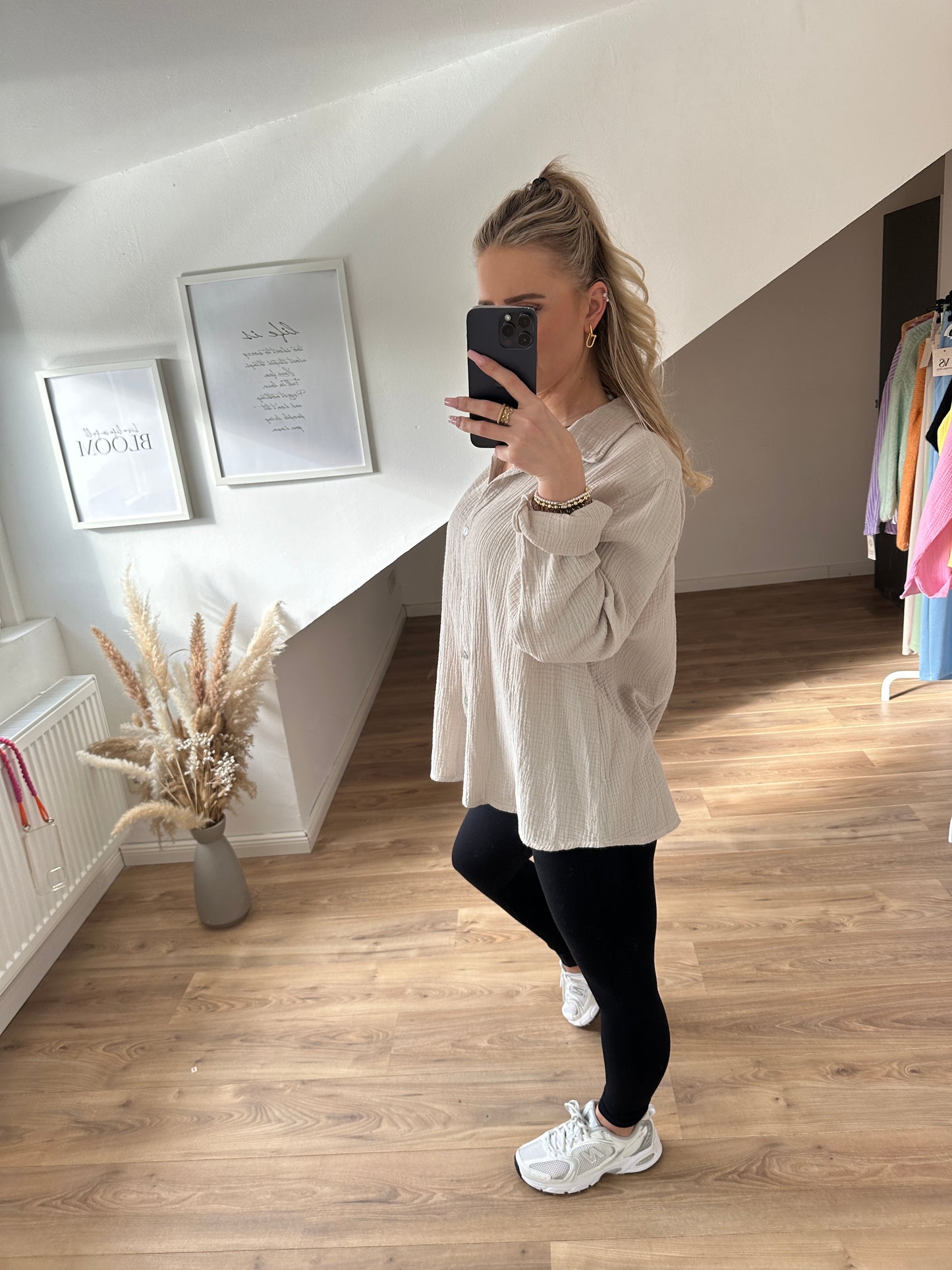Musselin Bluse "Kiki" Orange