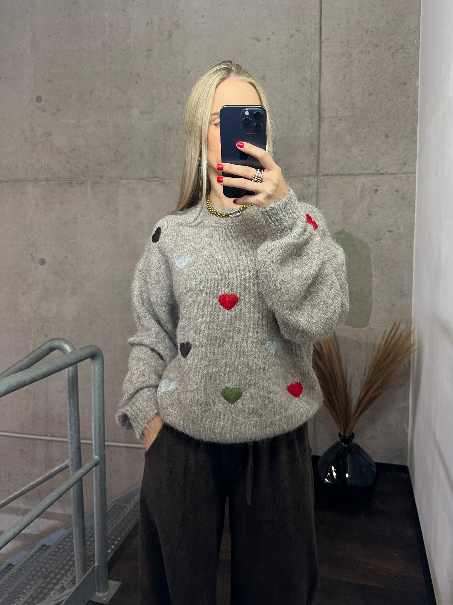 Pullover „Love“ Taupe