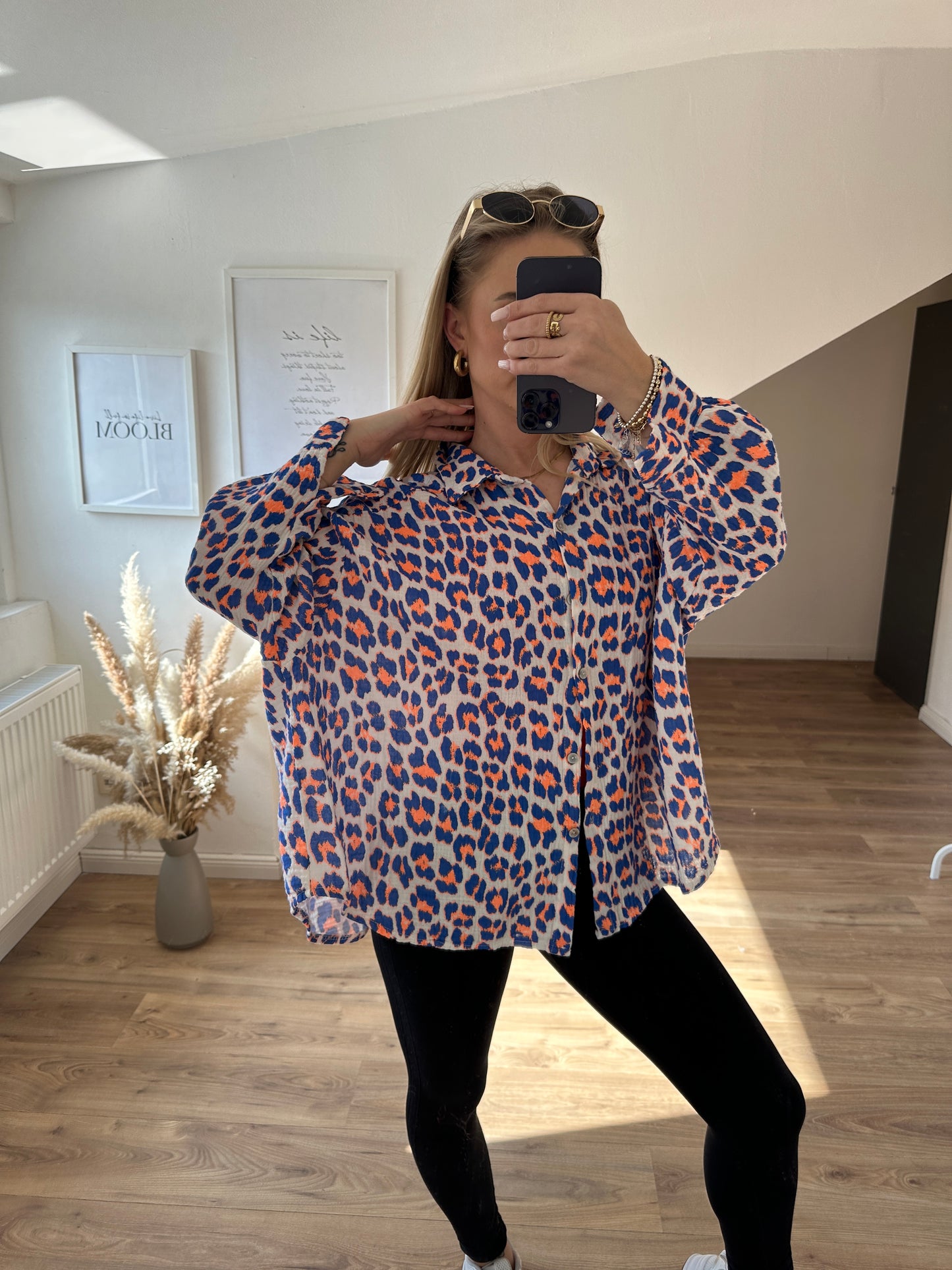 Leopardenbluse "Bluesy"