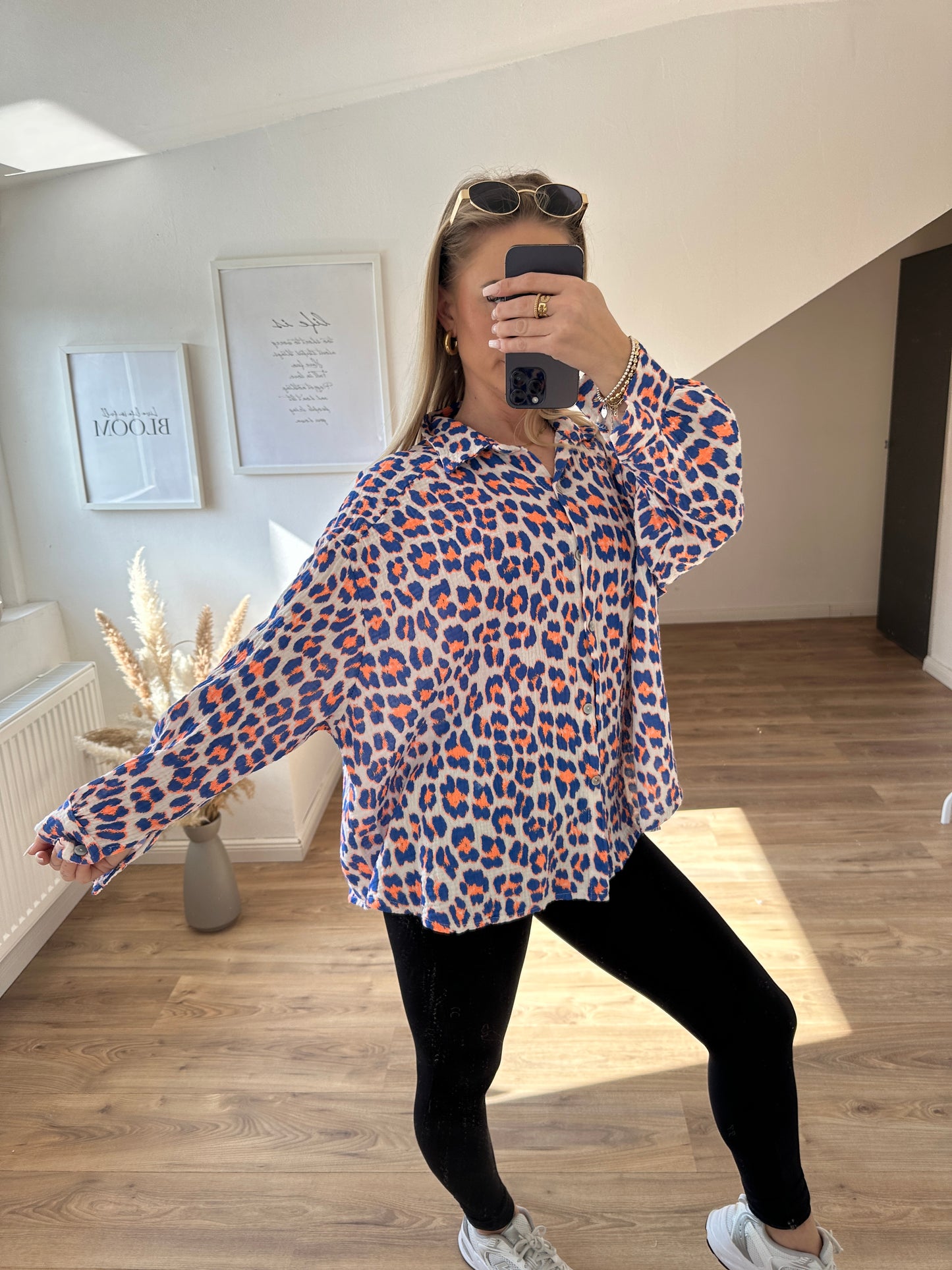 Leopardenbluse "Bluesy"
