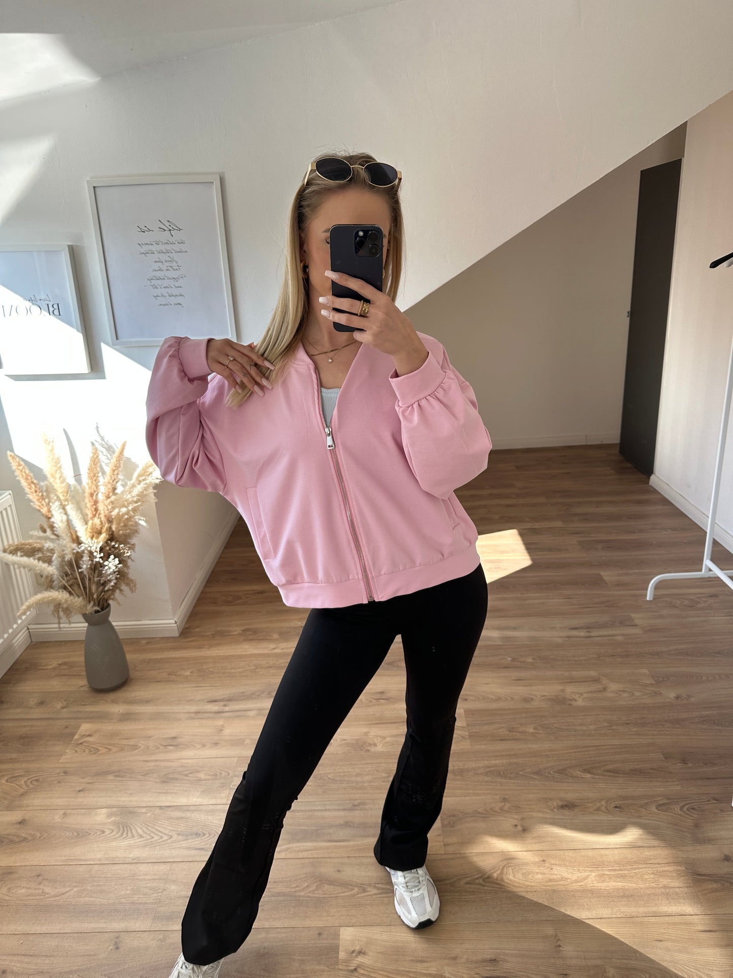 Sweatshirt Jacke "Willy" Taupe