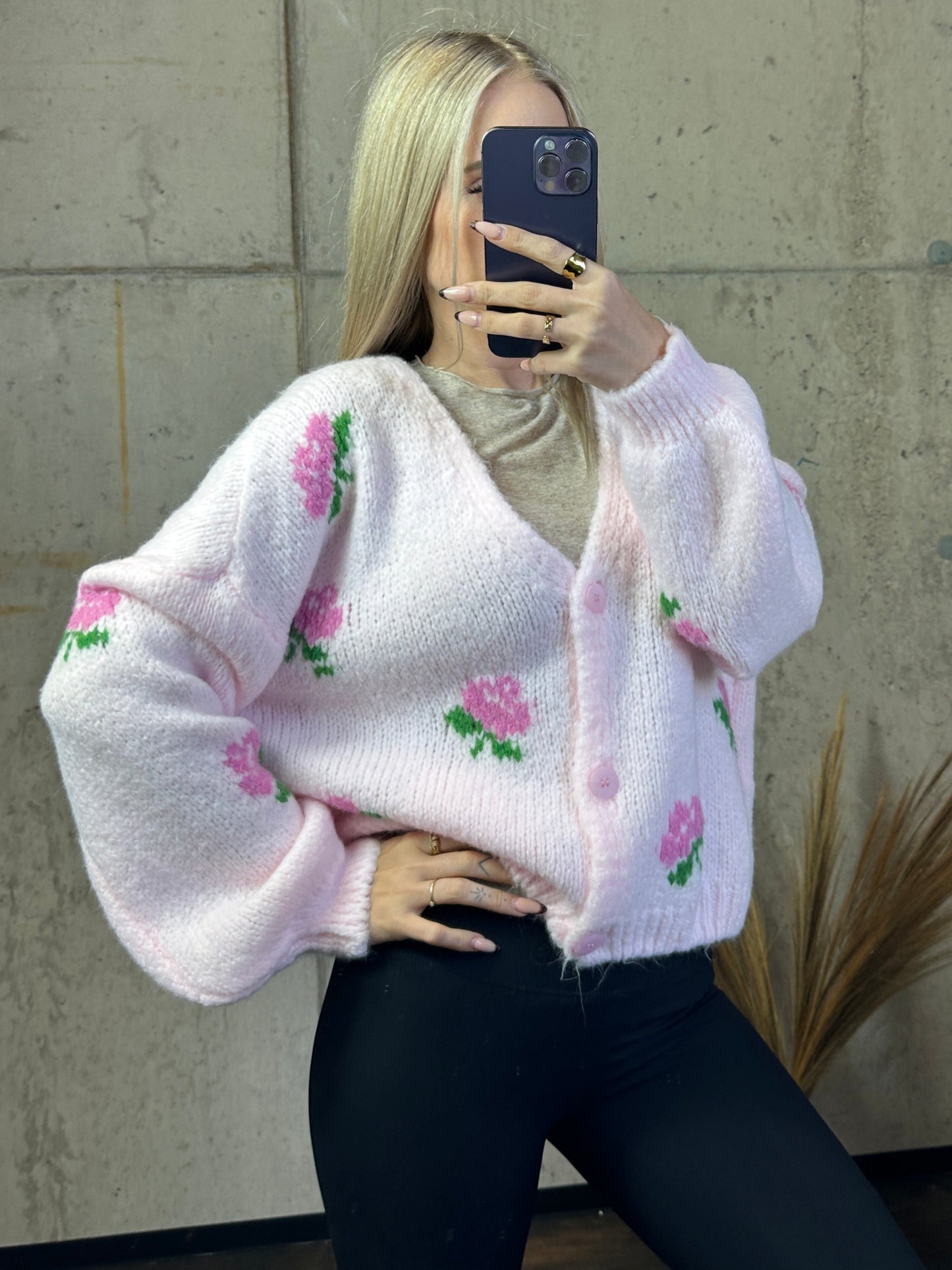 Cardigan Blumi Rosa