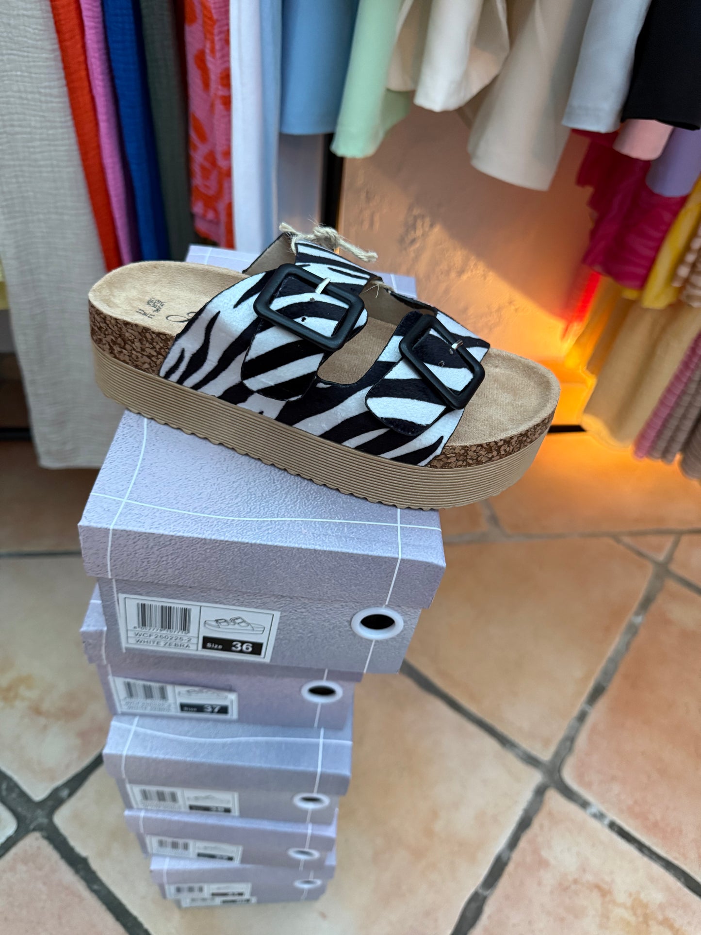 Zebra Latschen
