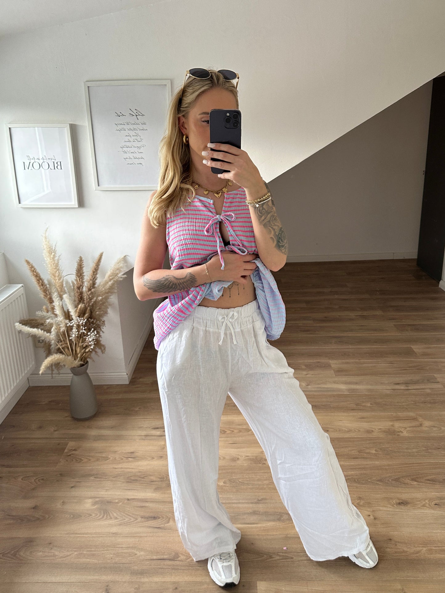 Leichte Hose "Hannah"Gelb