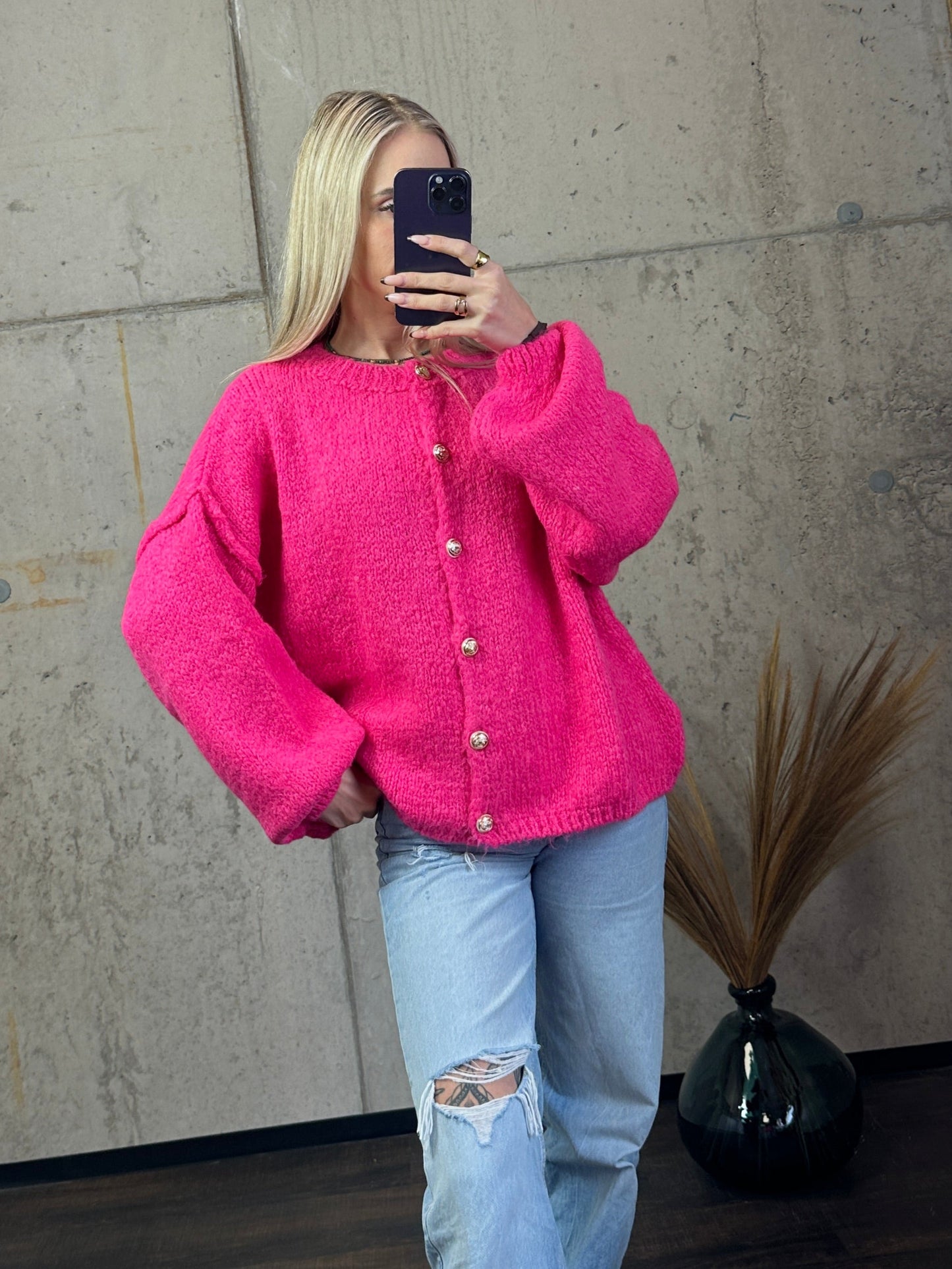 Nala mit Knöpfen Pink