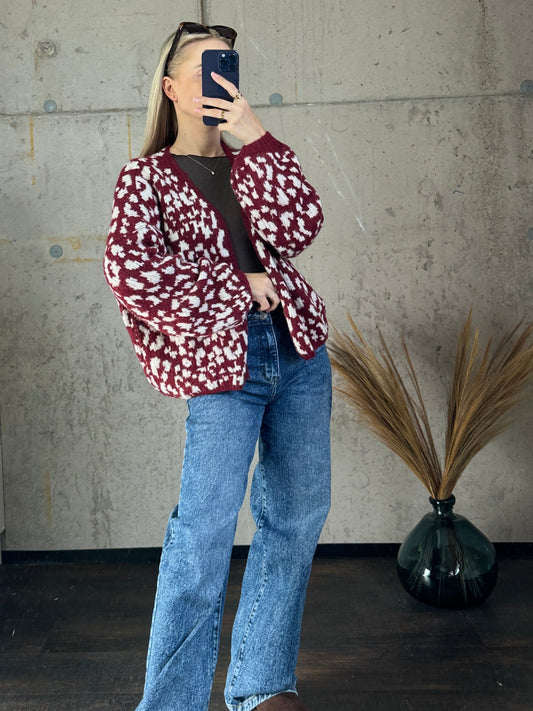 Cardigan "Cleo"Bordeauxrot