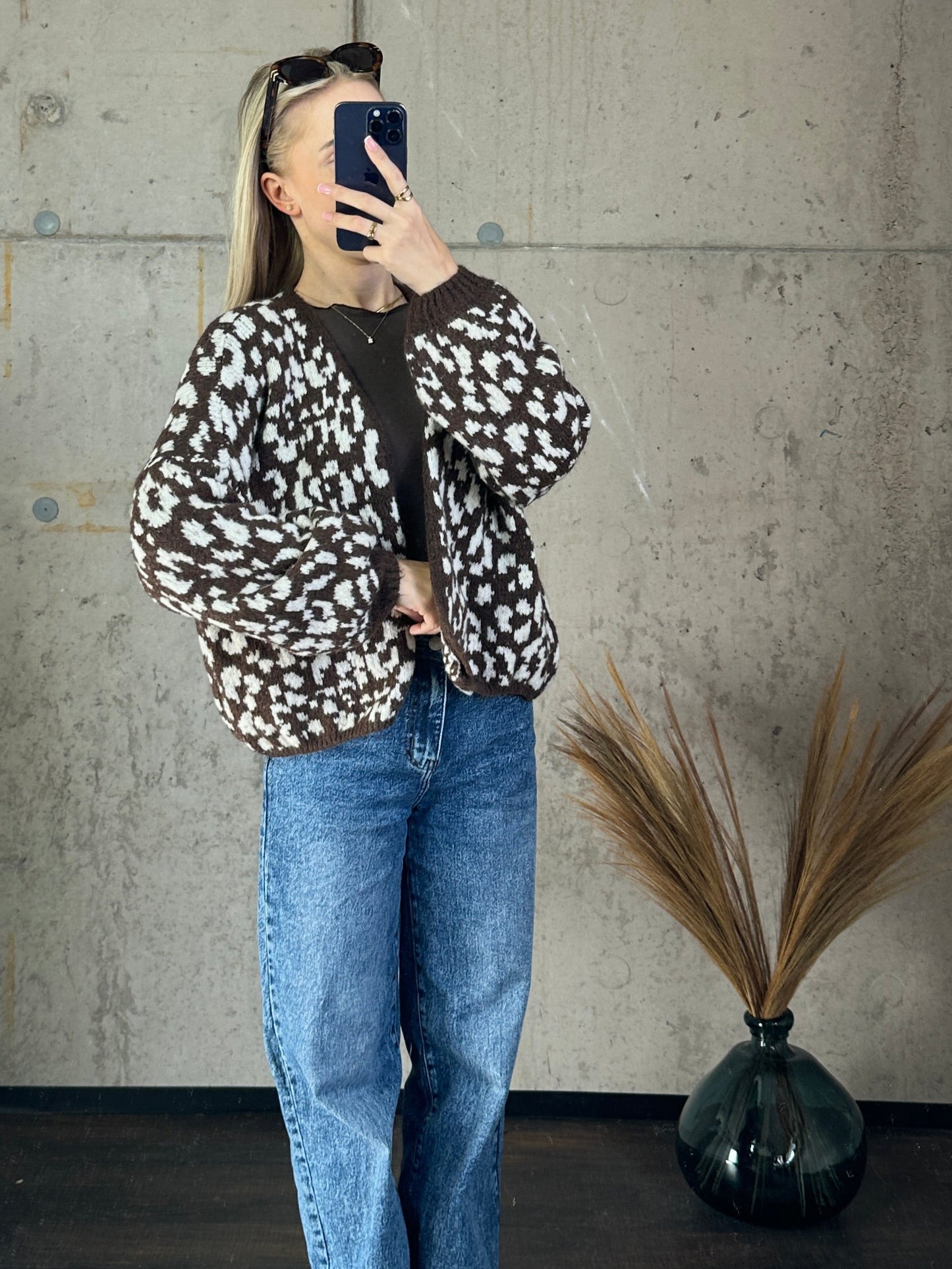 Cardigan "Cleo"Braun