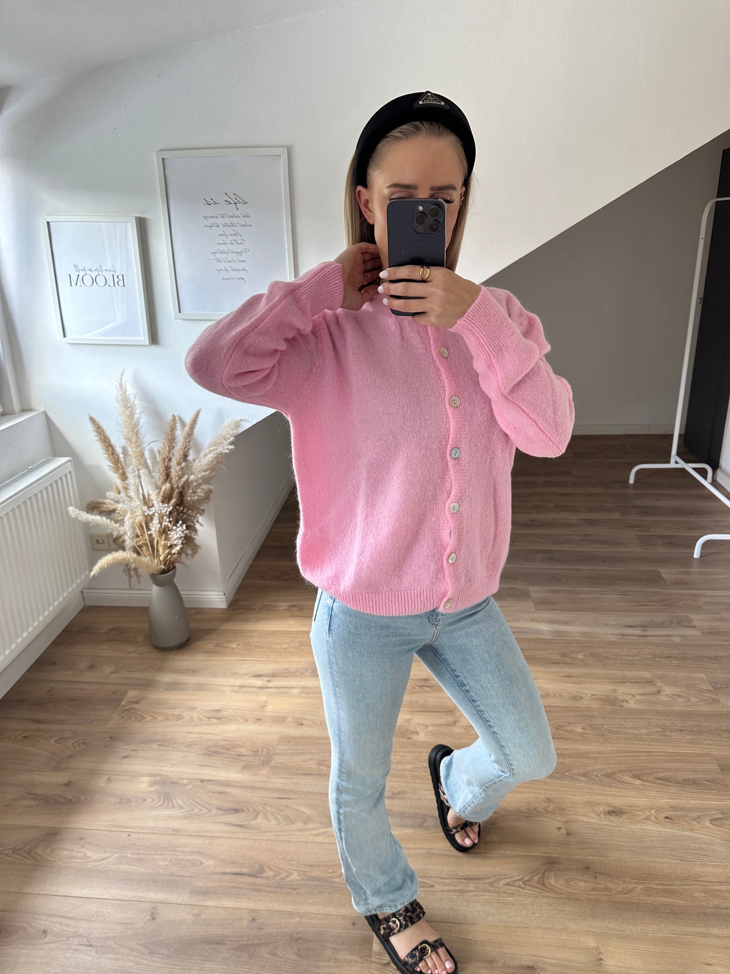 Alpaka Cardigan Rosa