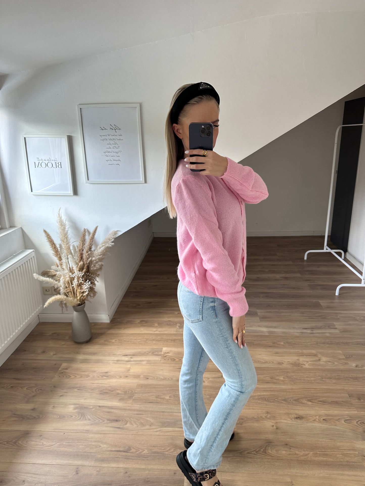 Alpaka Cardigan Rosa