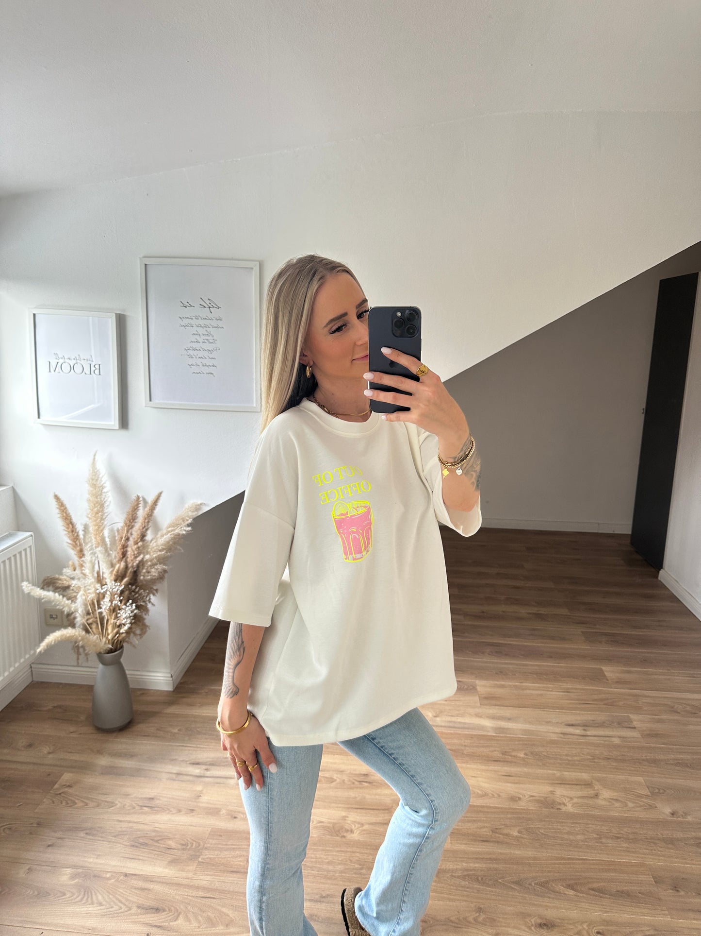 Out Of Office Shirt Grau