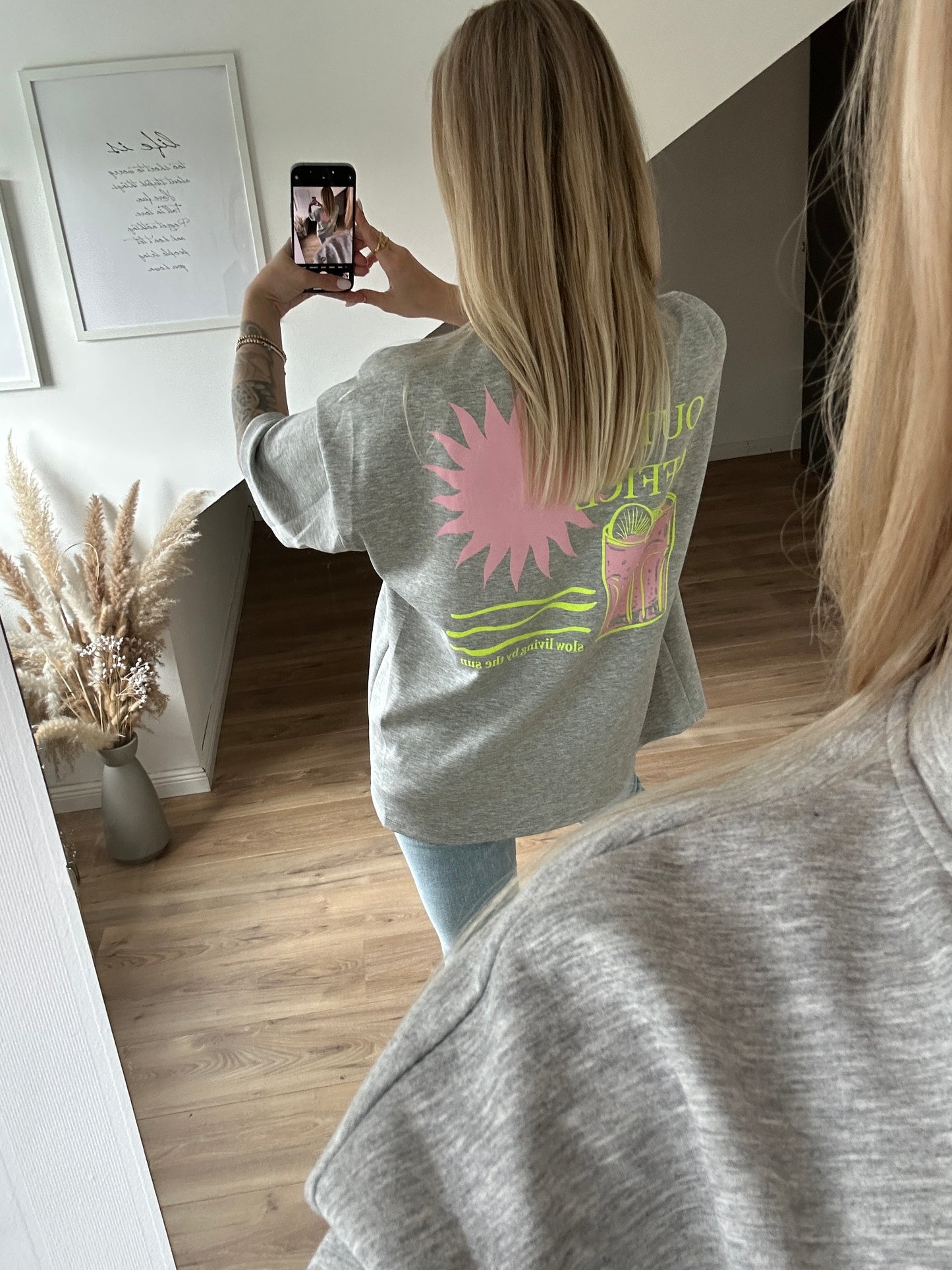 Out Of Office Shirt Grau
