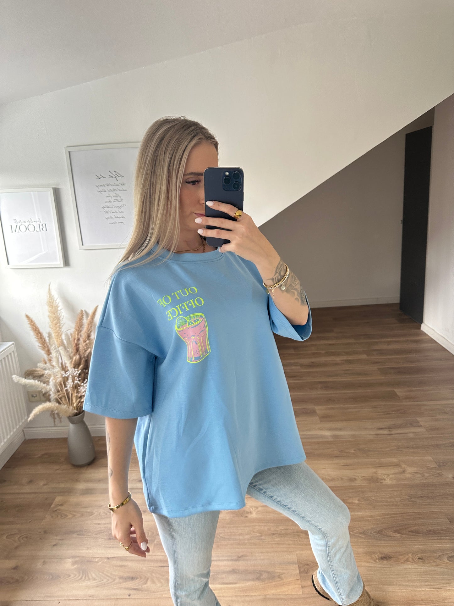 Out Of Office Shirt Grau