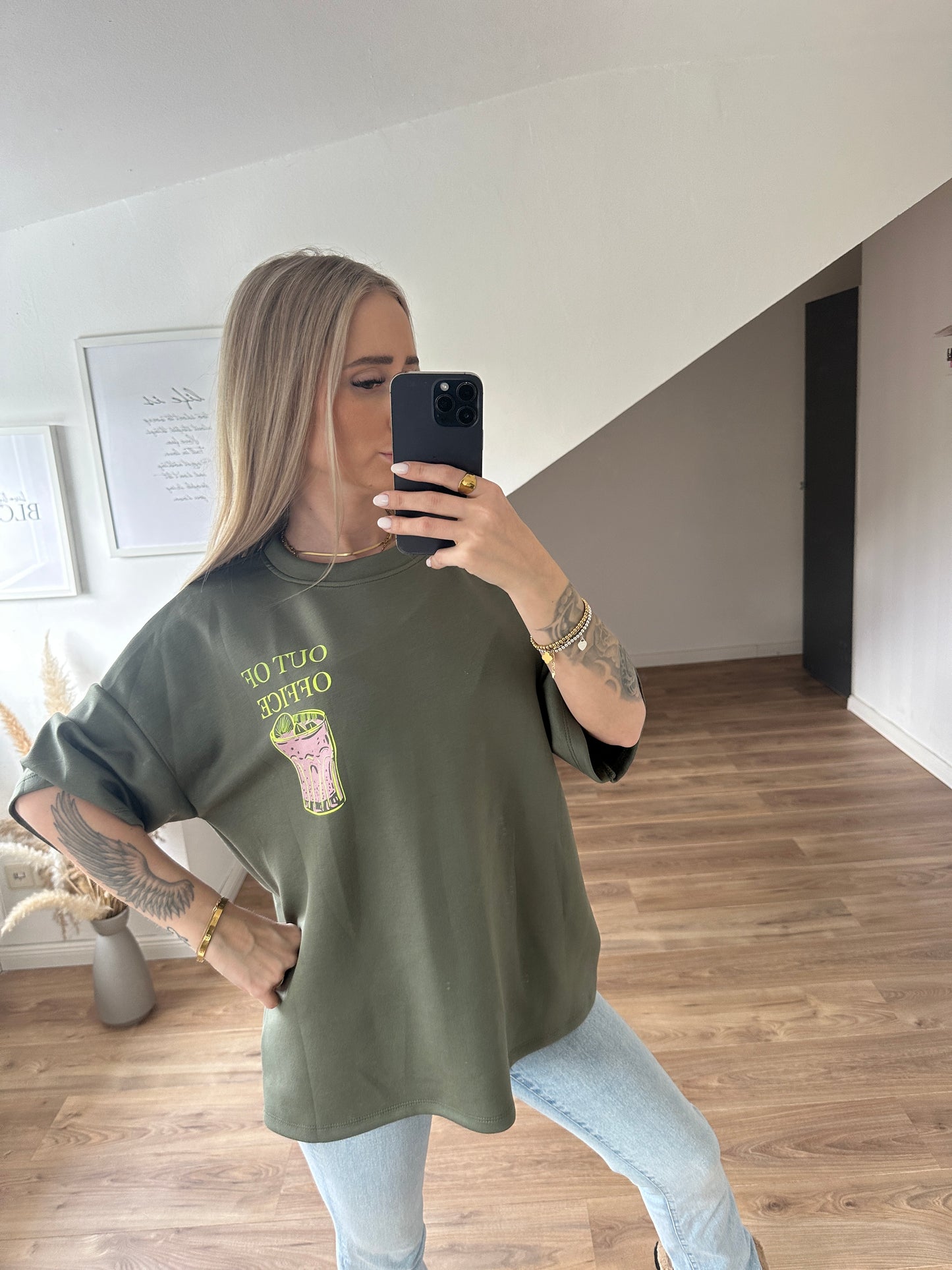 Out Of Office Shirt Grau