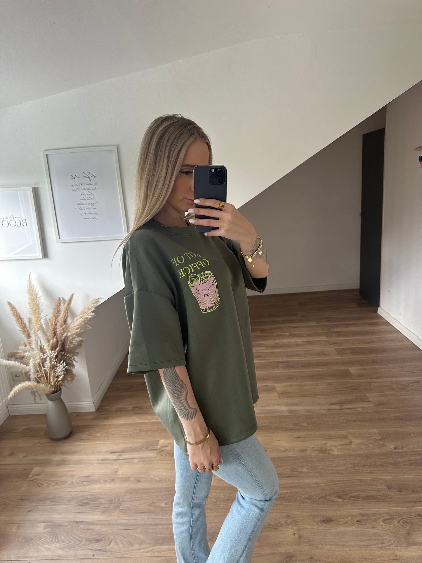 Out Of Office Shirt Grau