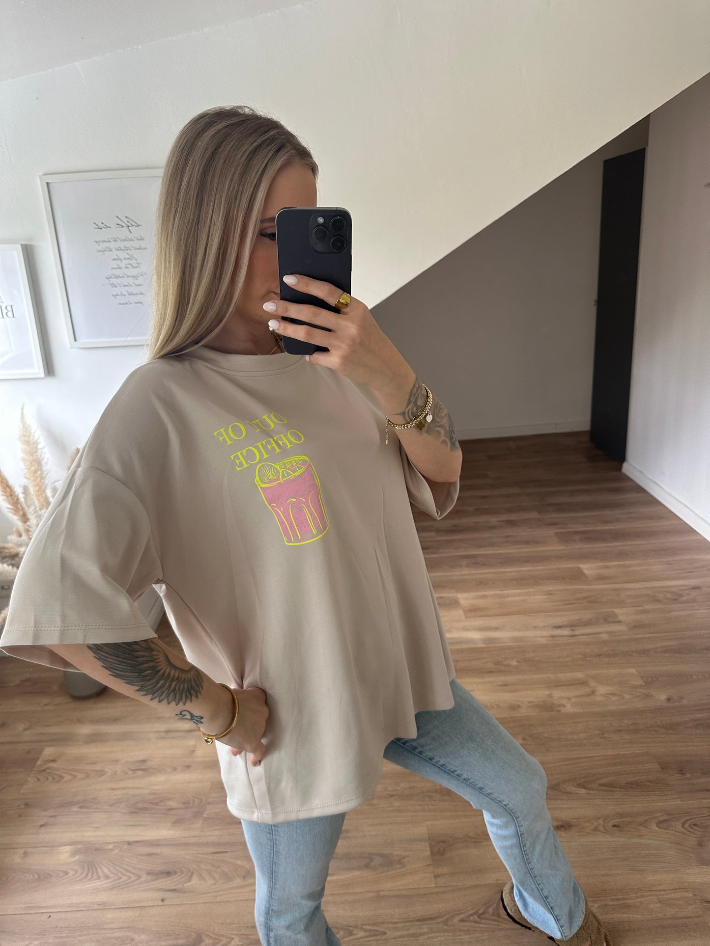 Out Of Office Shirt Grau