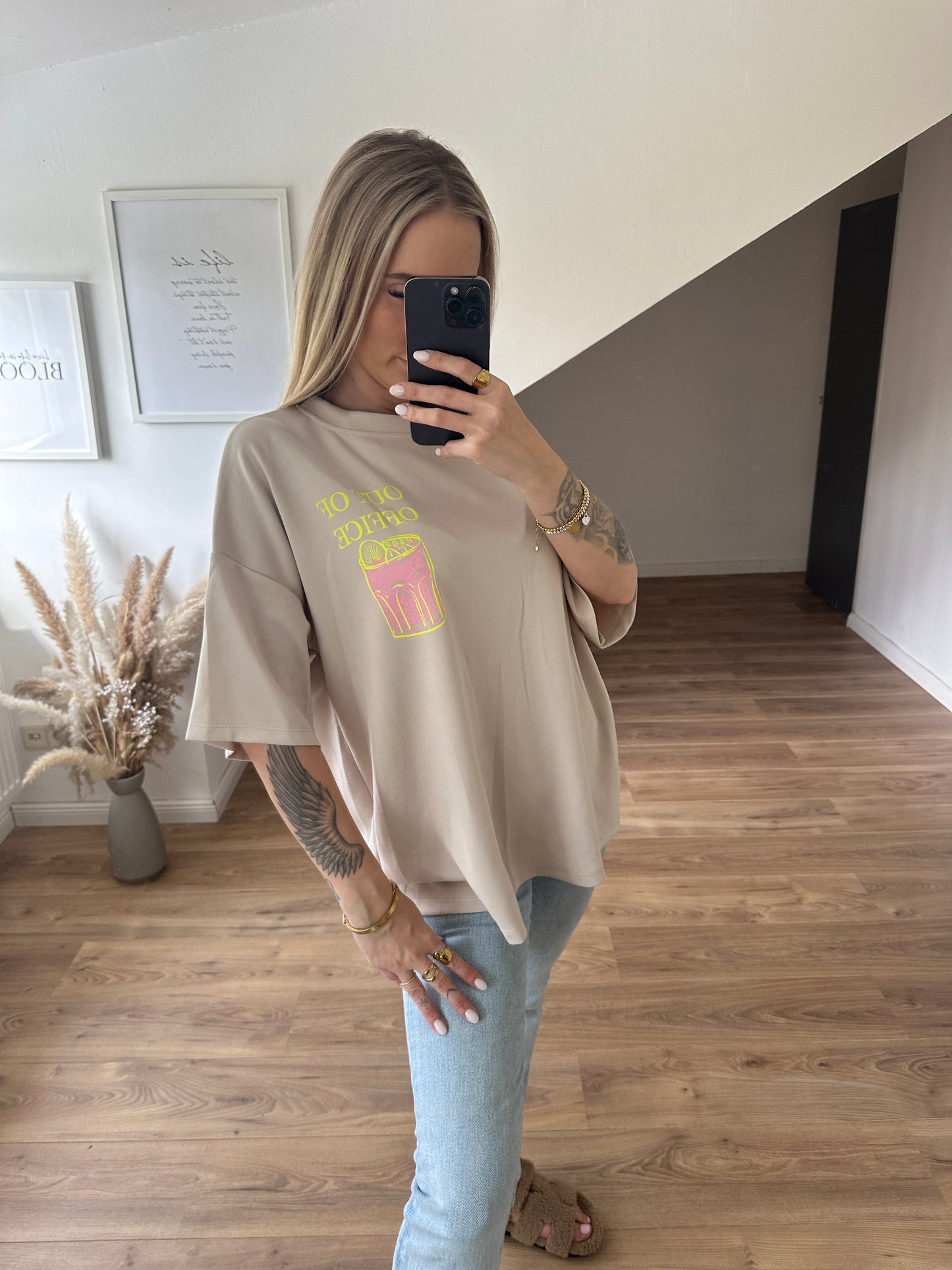 Out Of Office Shirt Grau