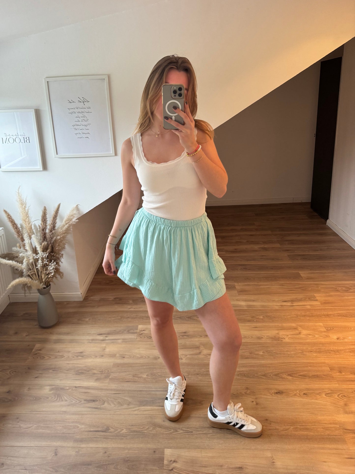 Musselin Hosenrock "Heidi" Schwarz