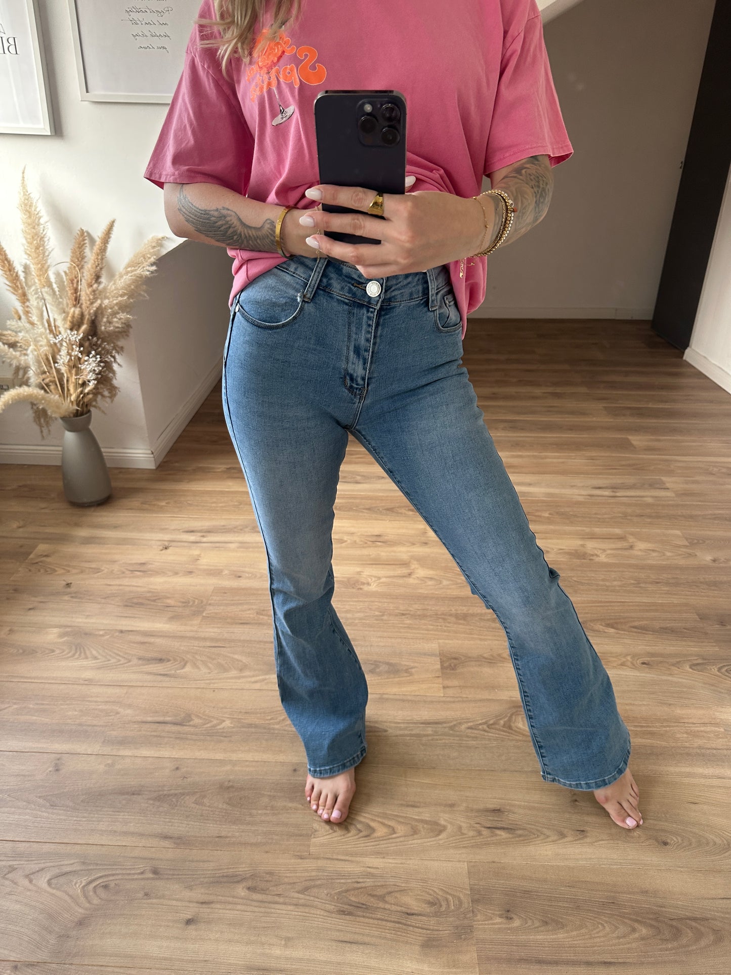 Jeans Schlaghose