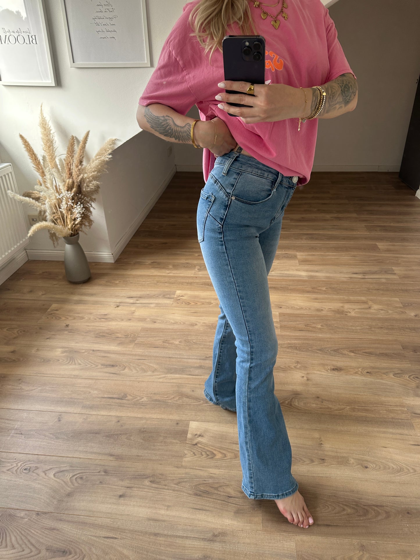 Jeans Schlaghose