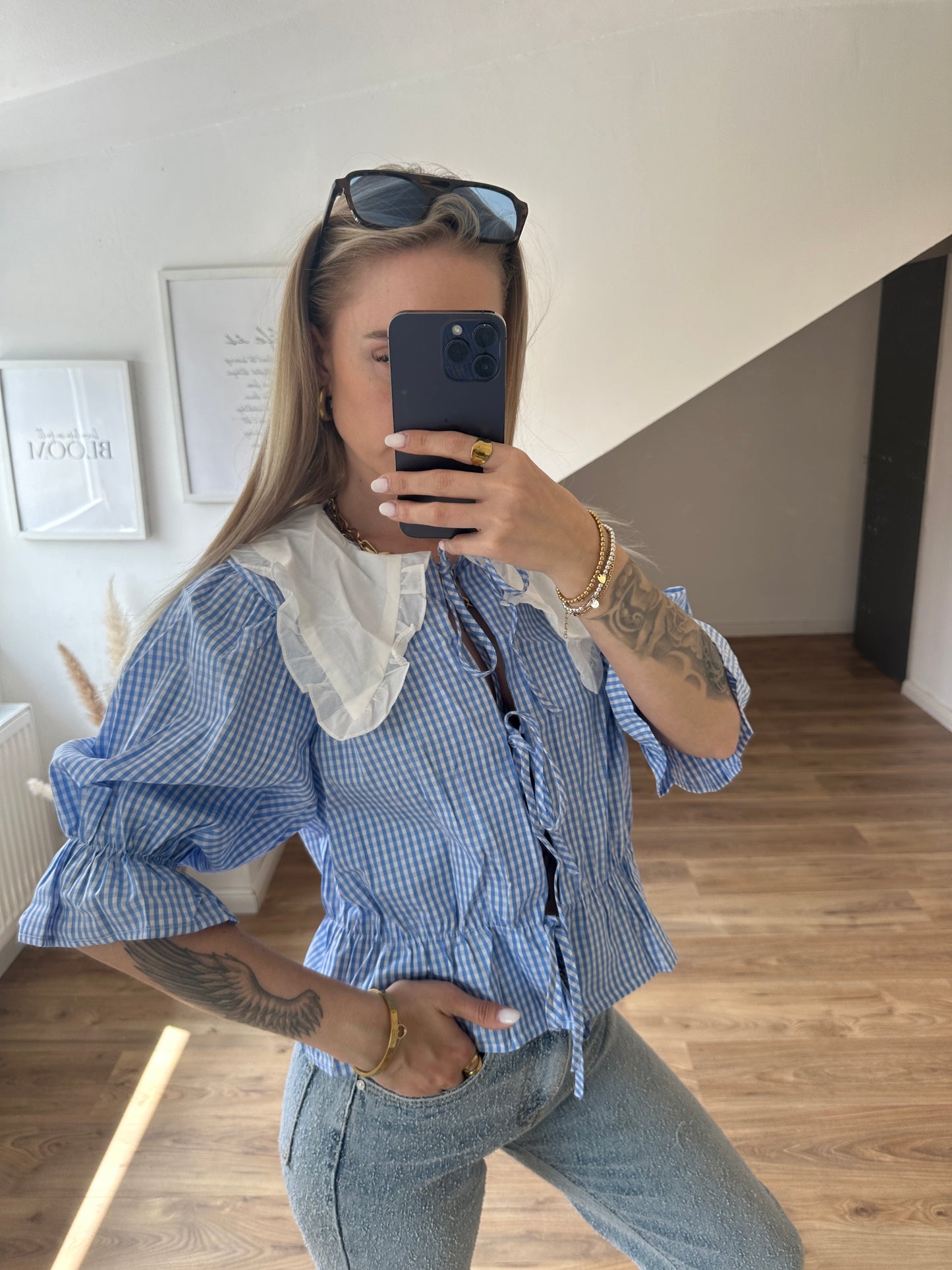 Bluse "Cafe´Amelie" Blau