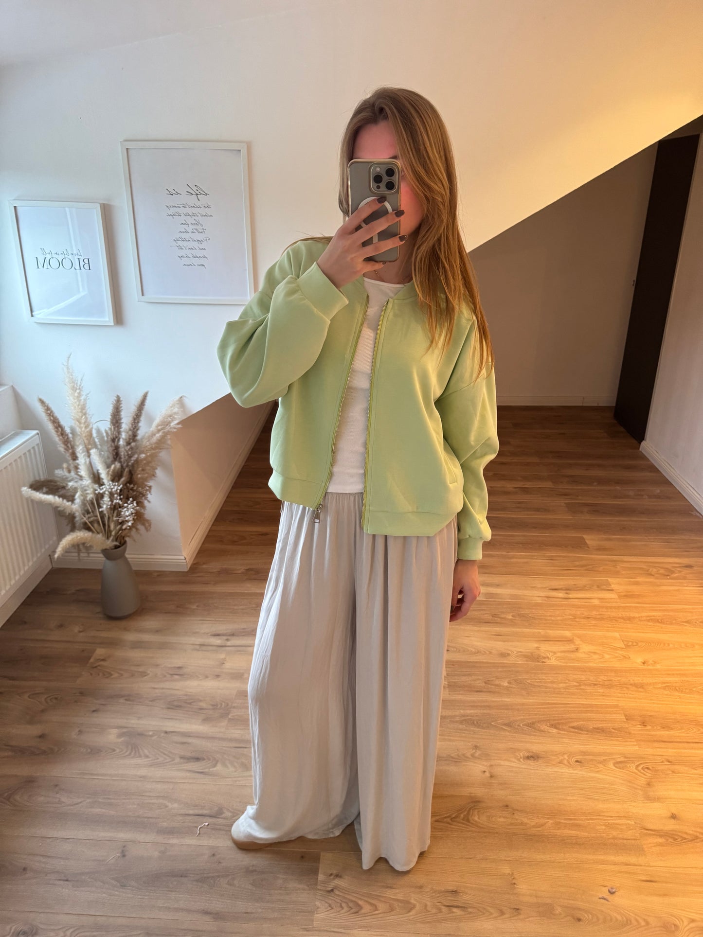 Sweatshirt Jacke "Willy" Beige