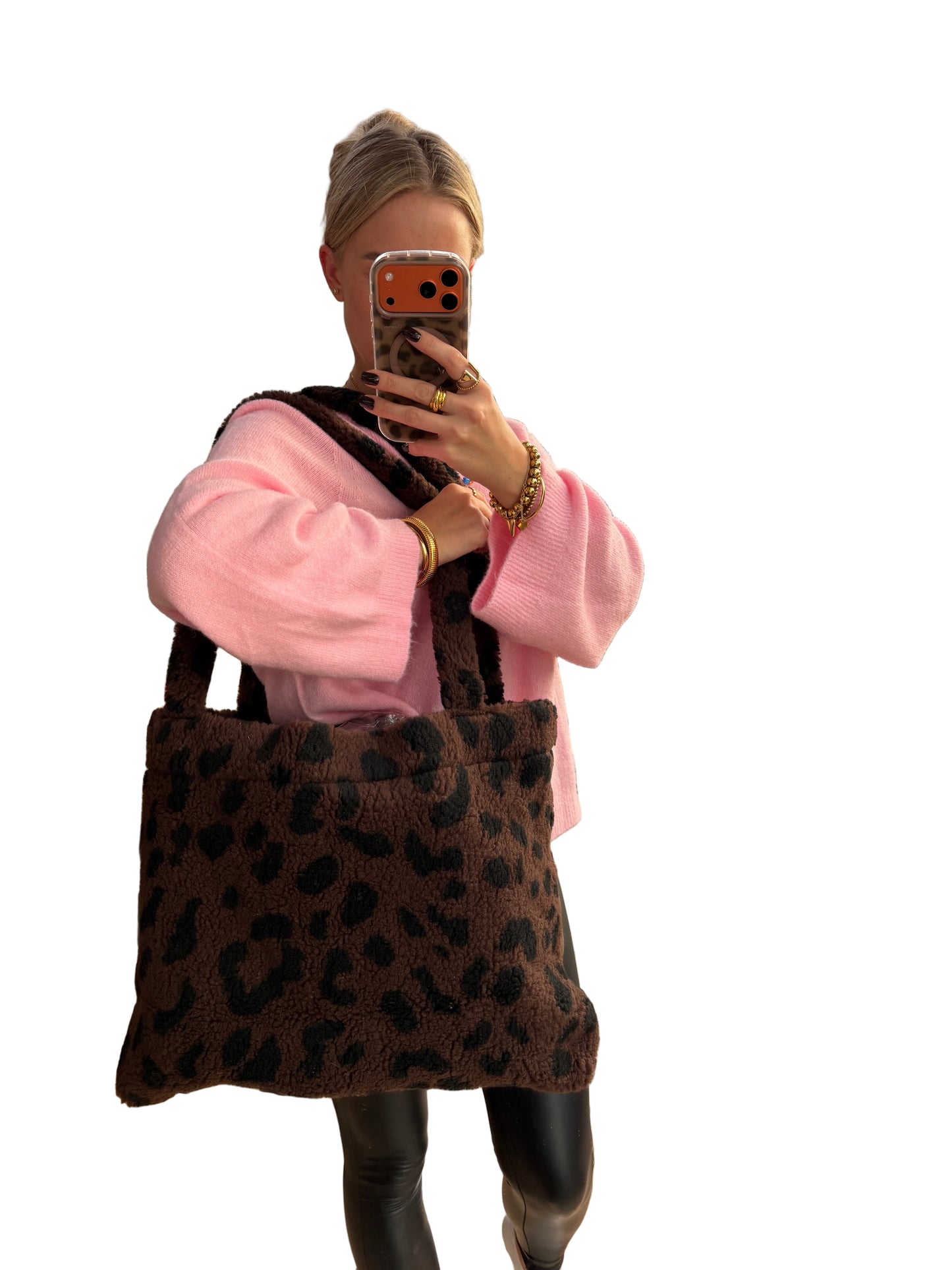 Leo Teddy Tasche Dunkelbraun