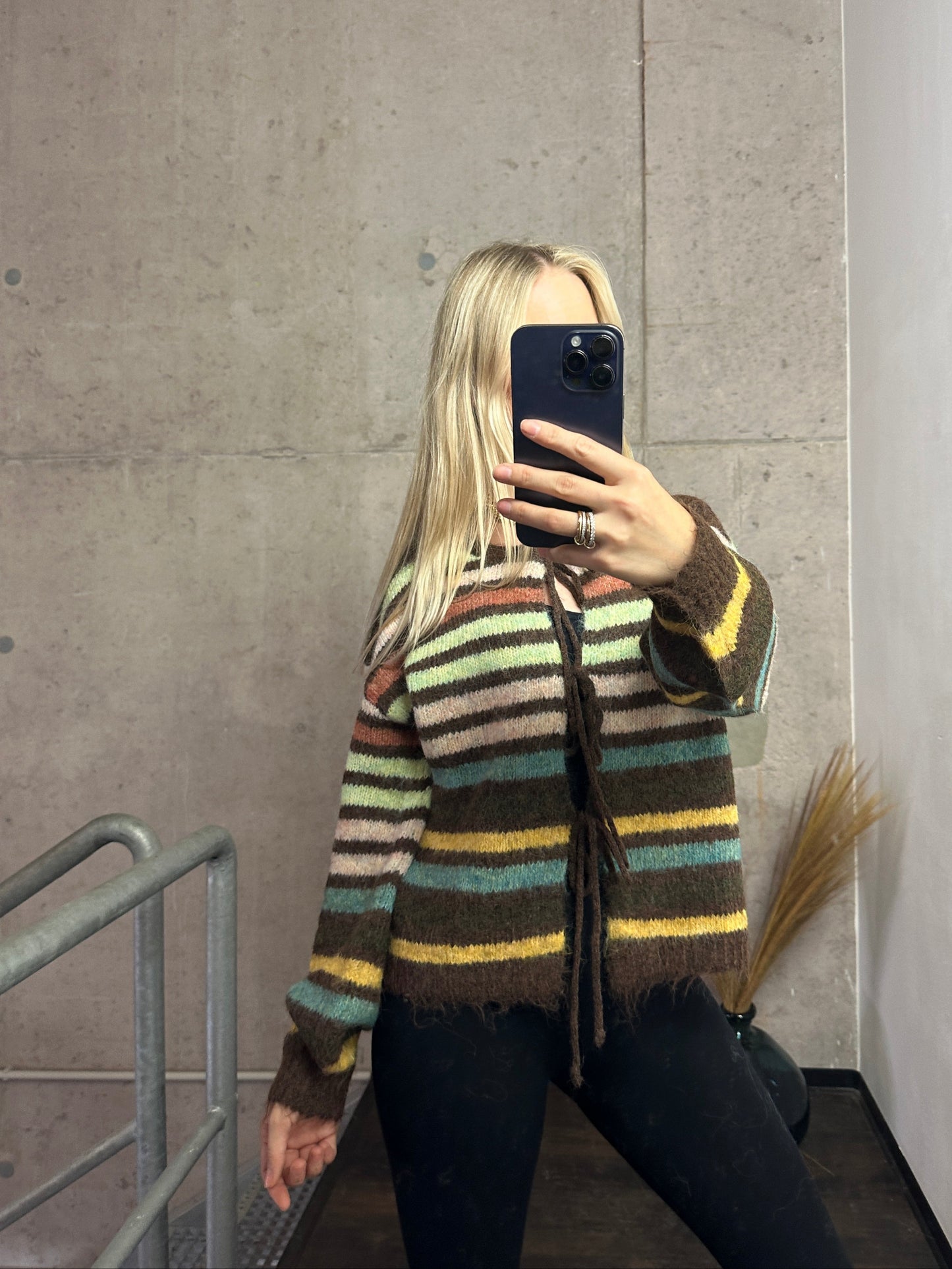 Cardigan “Forest Stripes” – Cozy Chic